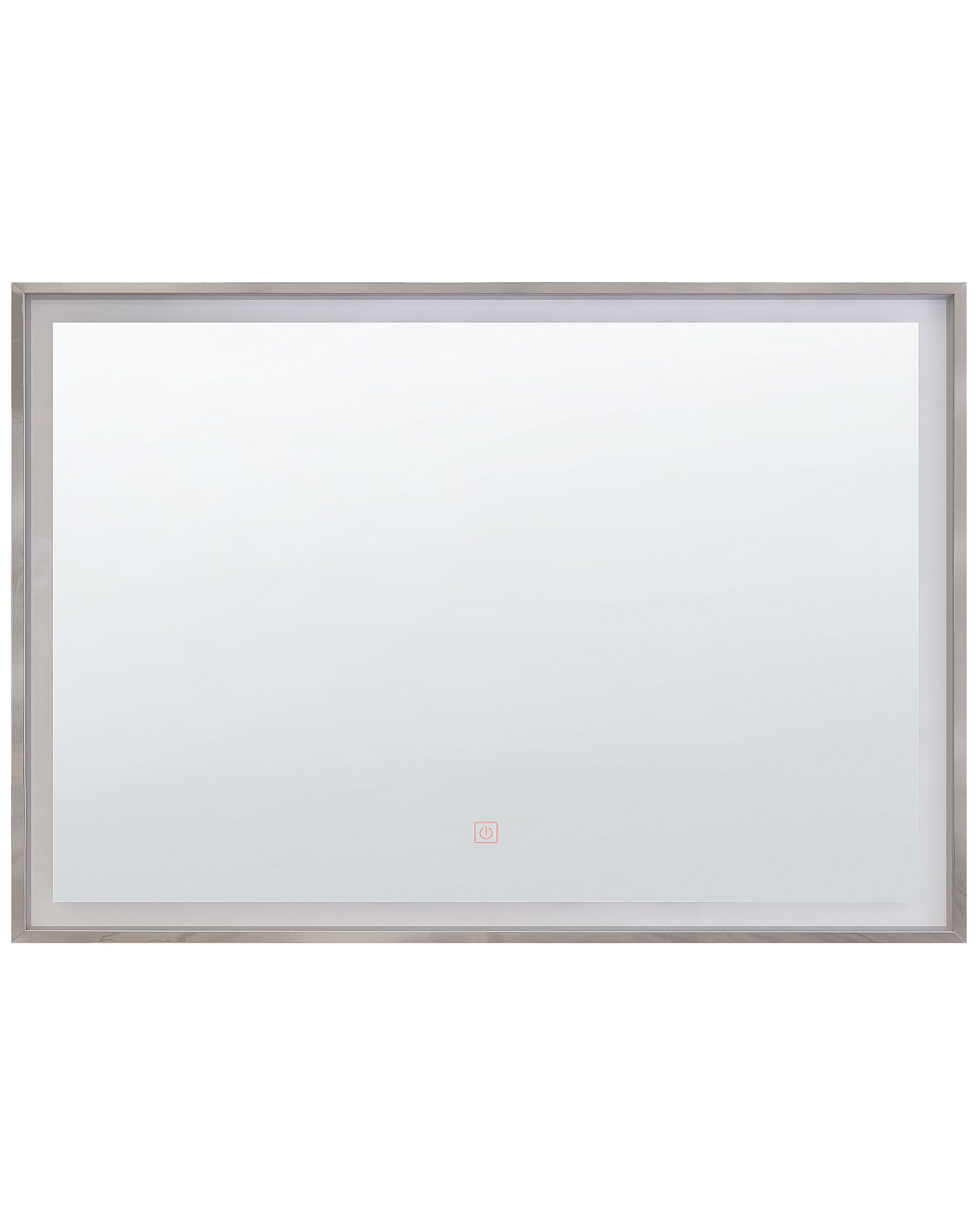LED Wall Mirror 60x80cm Silver - Gemini Interiors