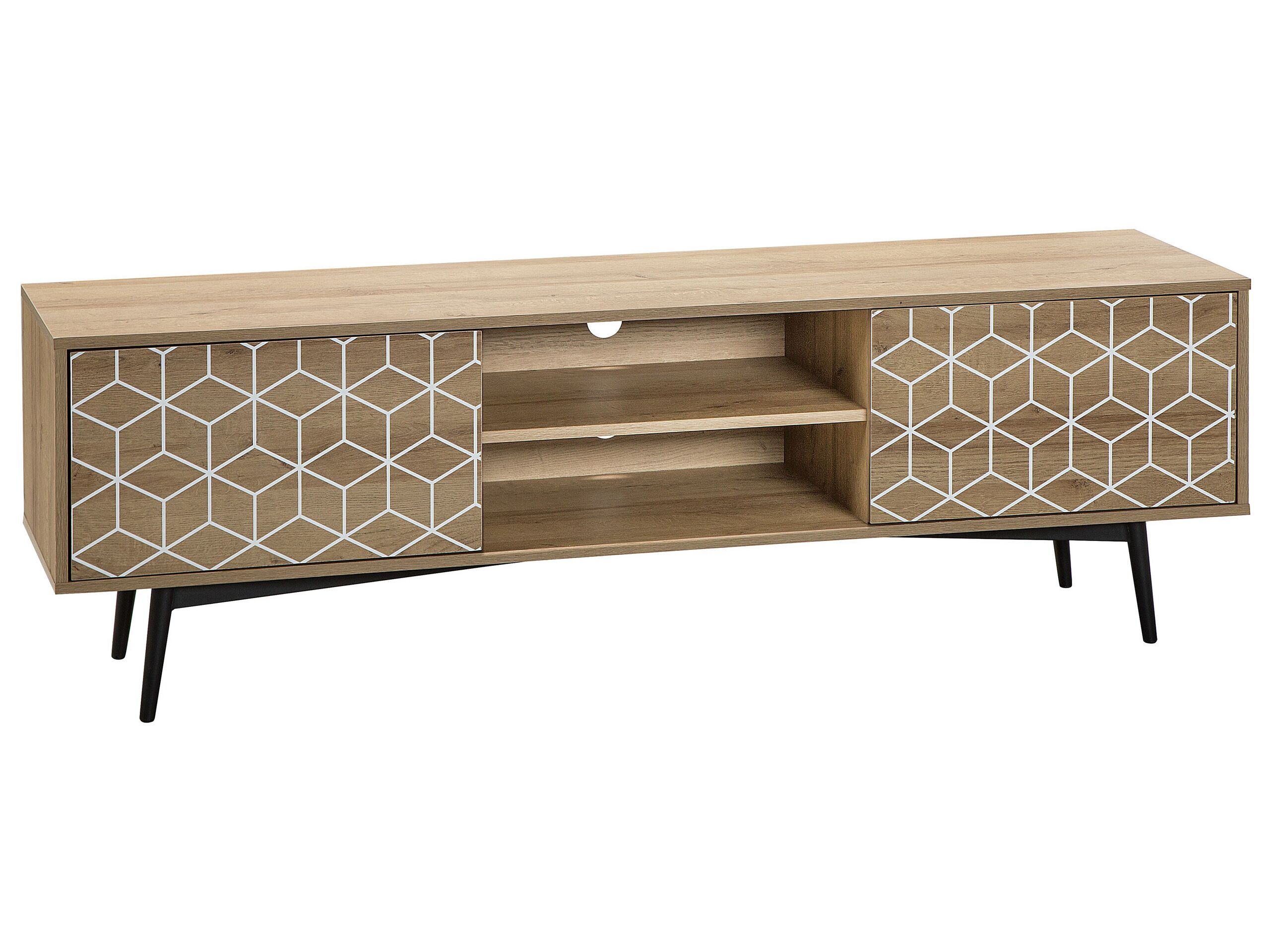 TV Stand Light Wood TORVI - Gemini Interiors