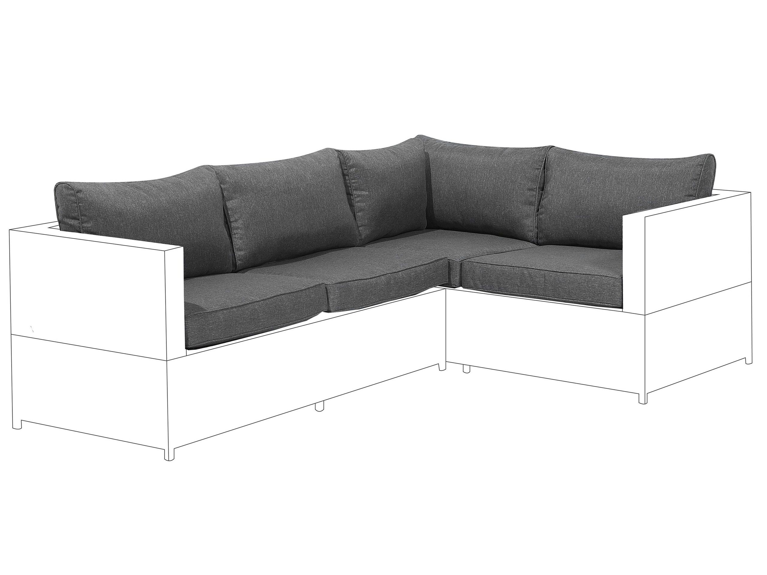 Outdoor Cushion Cover Set Grey AVOLA - Gemini Interiors