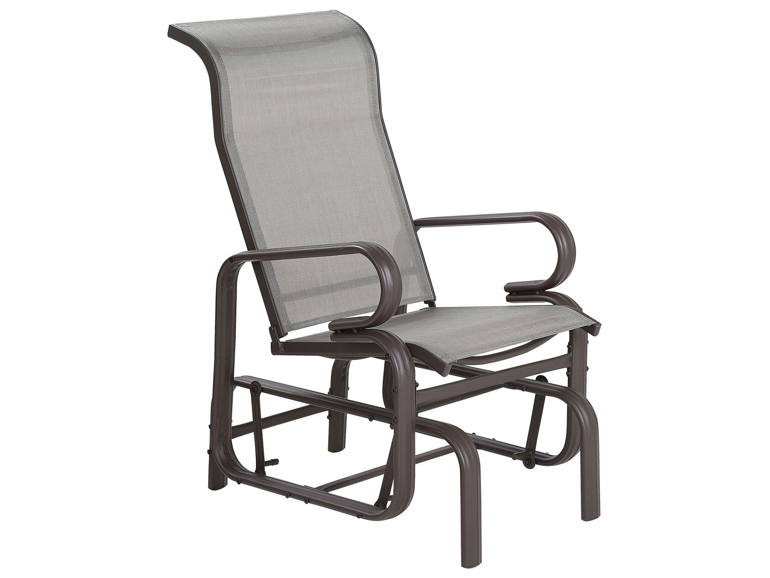 Rocking Garden Chair Brown BORGIO - Gemini Interiors