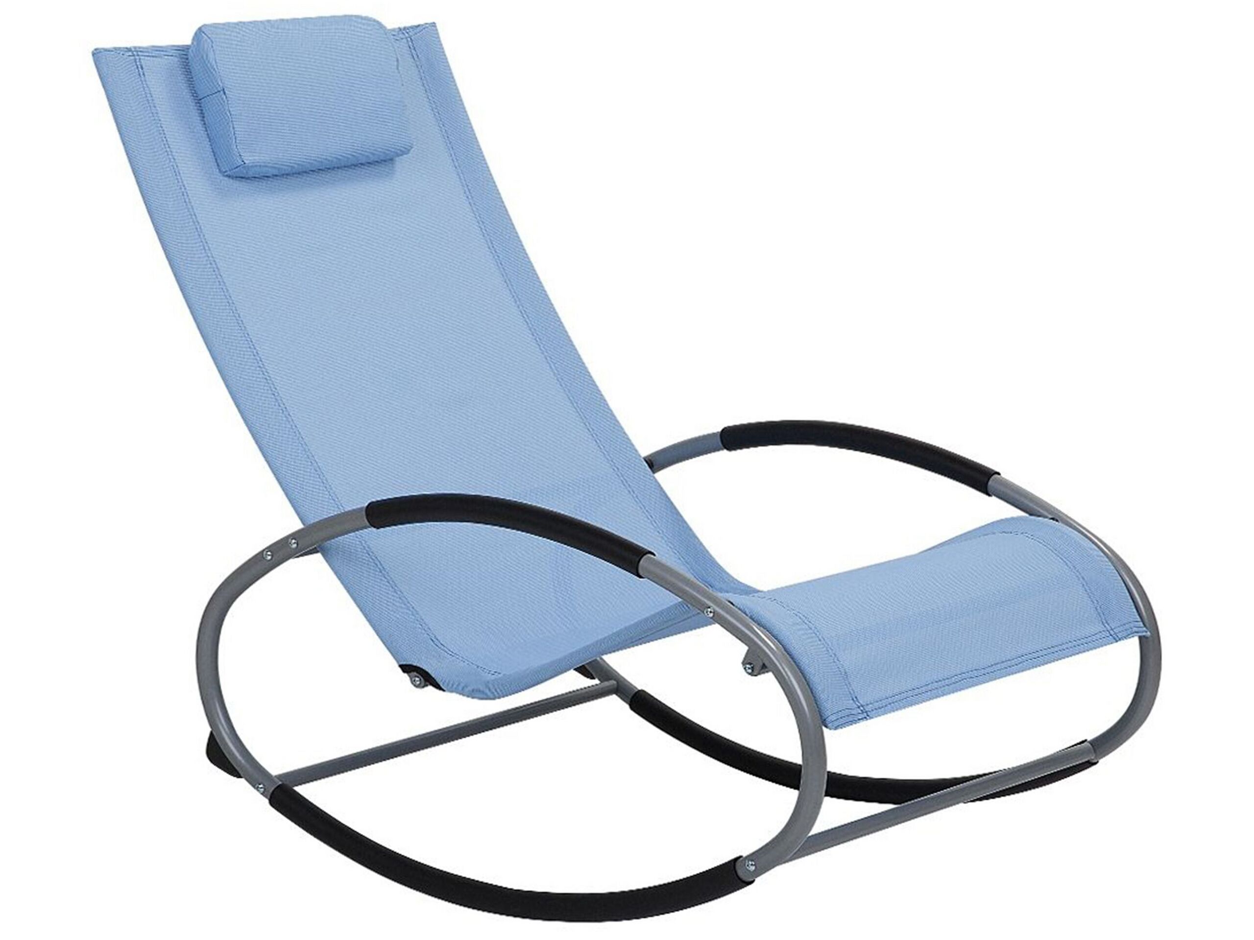 Rocking Sun Lounger Blue CAMPO - Gemini Interiors