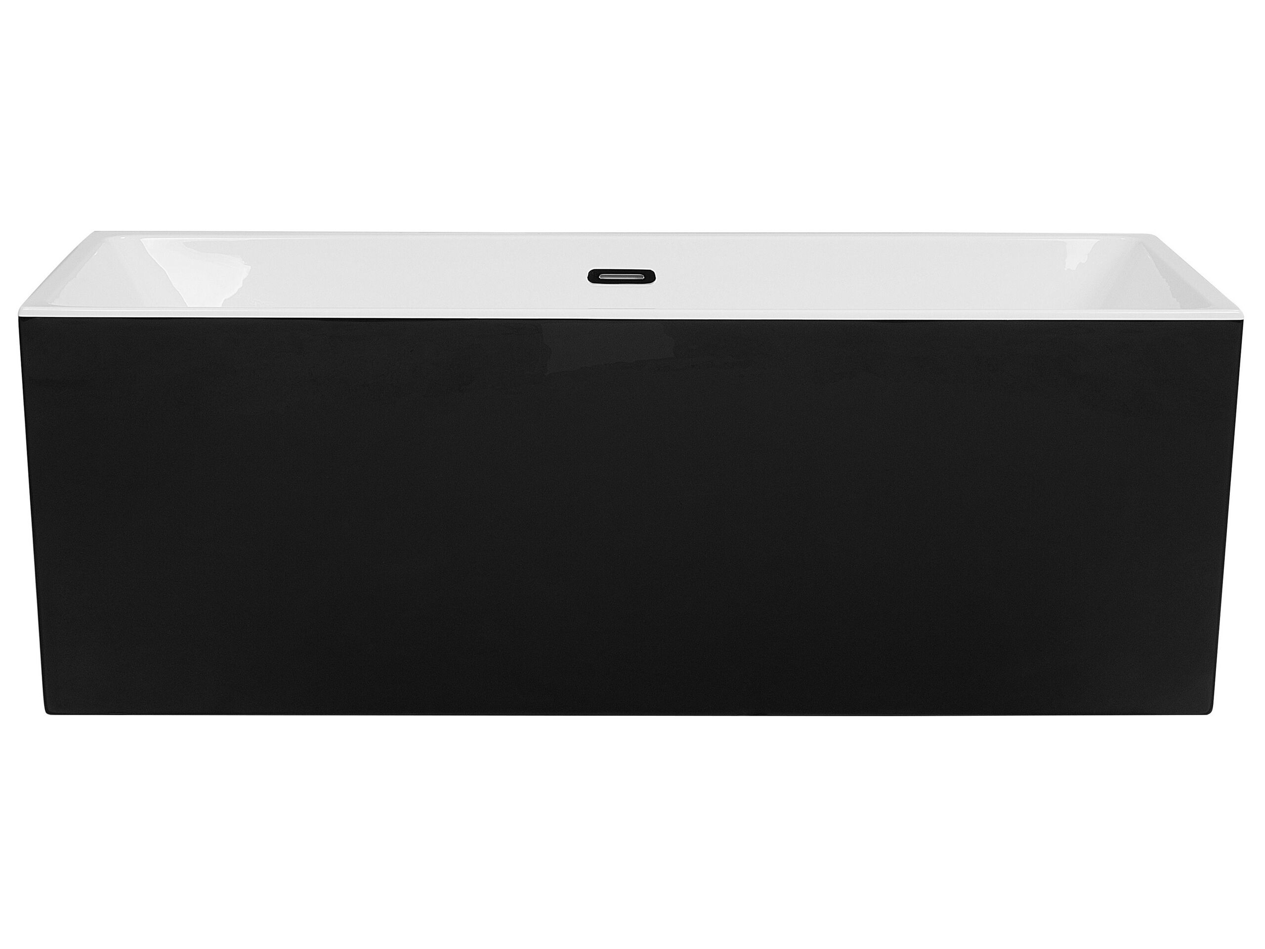 Freestanding Bath 1700 x 810 mm Black RIOS - Gemini Interiors