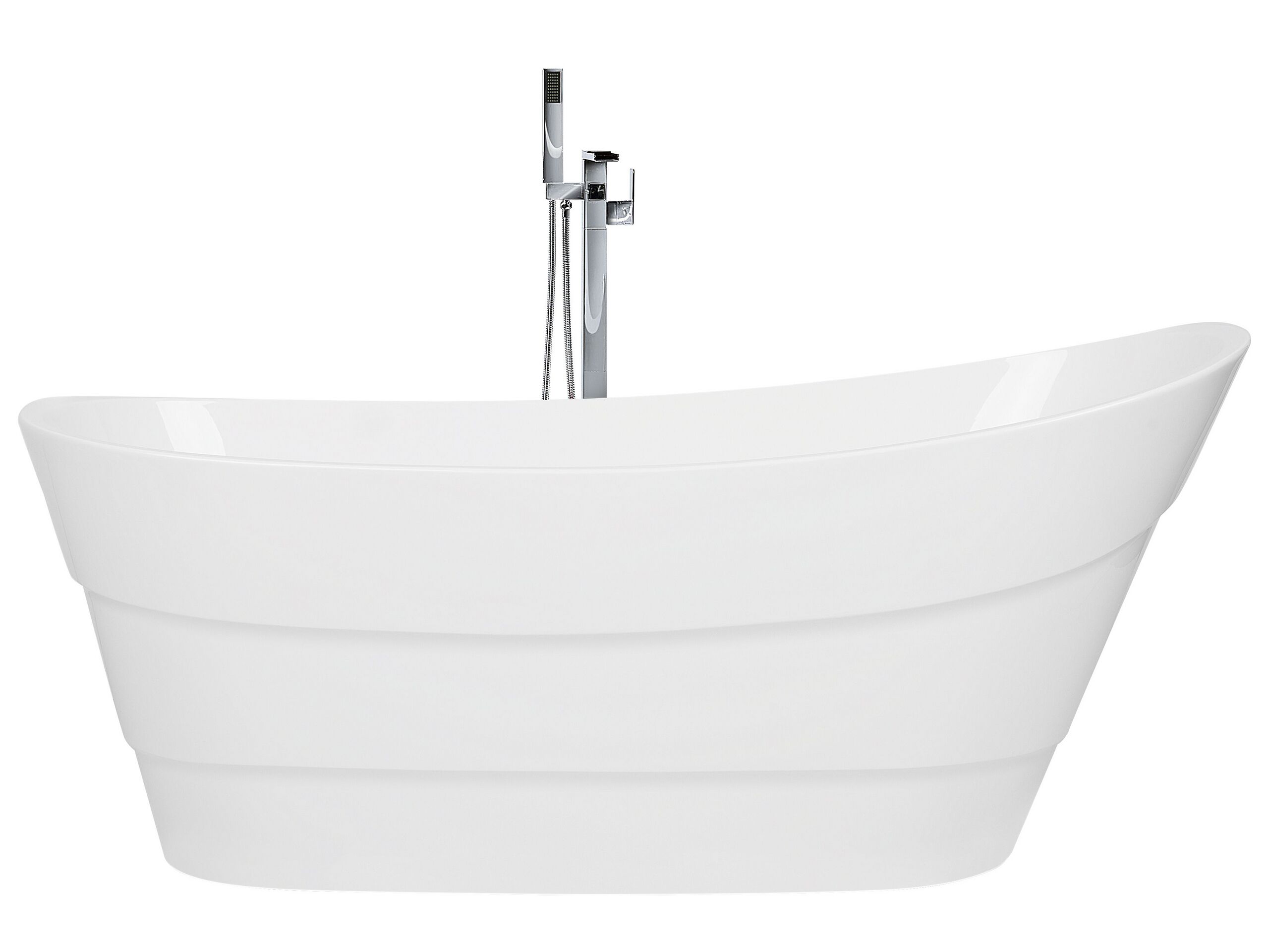 Freestanding Bath White 1700 x 730 mm BUENAVISTA - Gemini Interiors