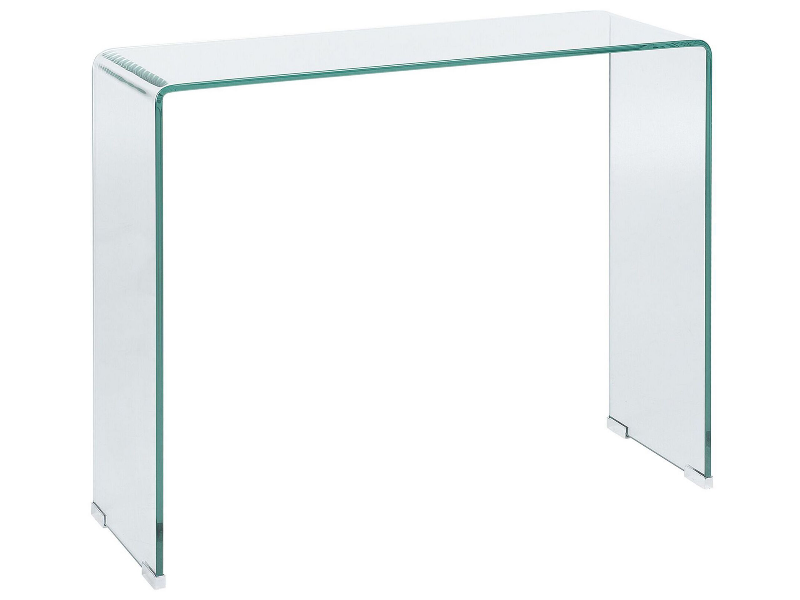 Glass Console Table Transparent KENDALL - Gemini Interiors
