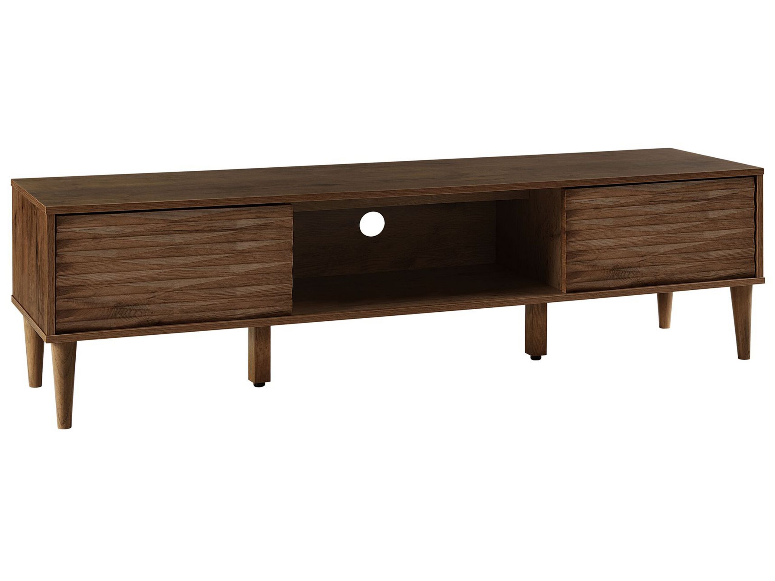 TV Stand Dark Wood KAYAN - Gemini Interiors