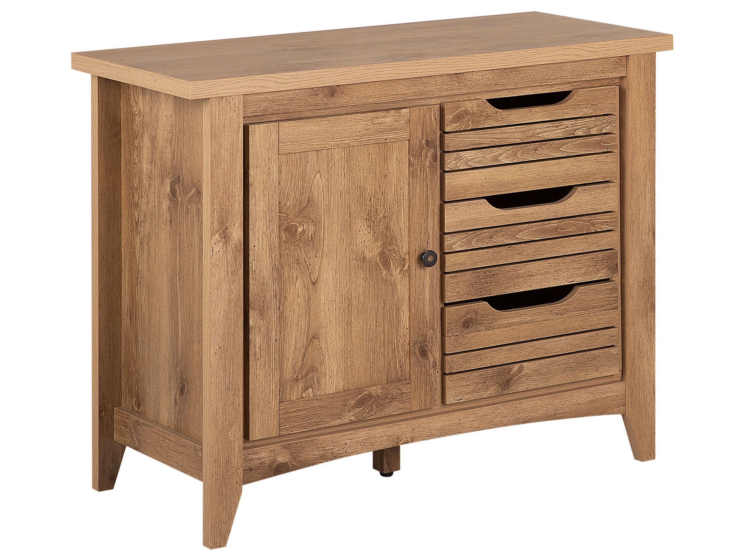 3 Drawer Sideboard Light Wood AGORA - Gemini Interiors