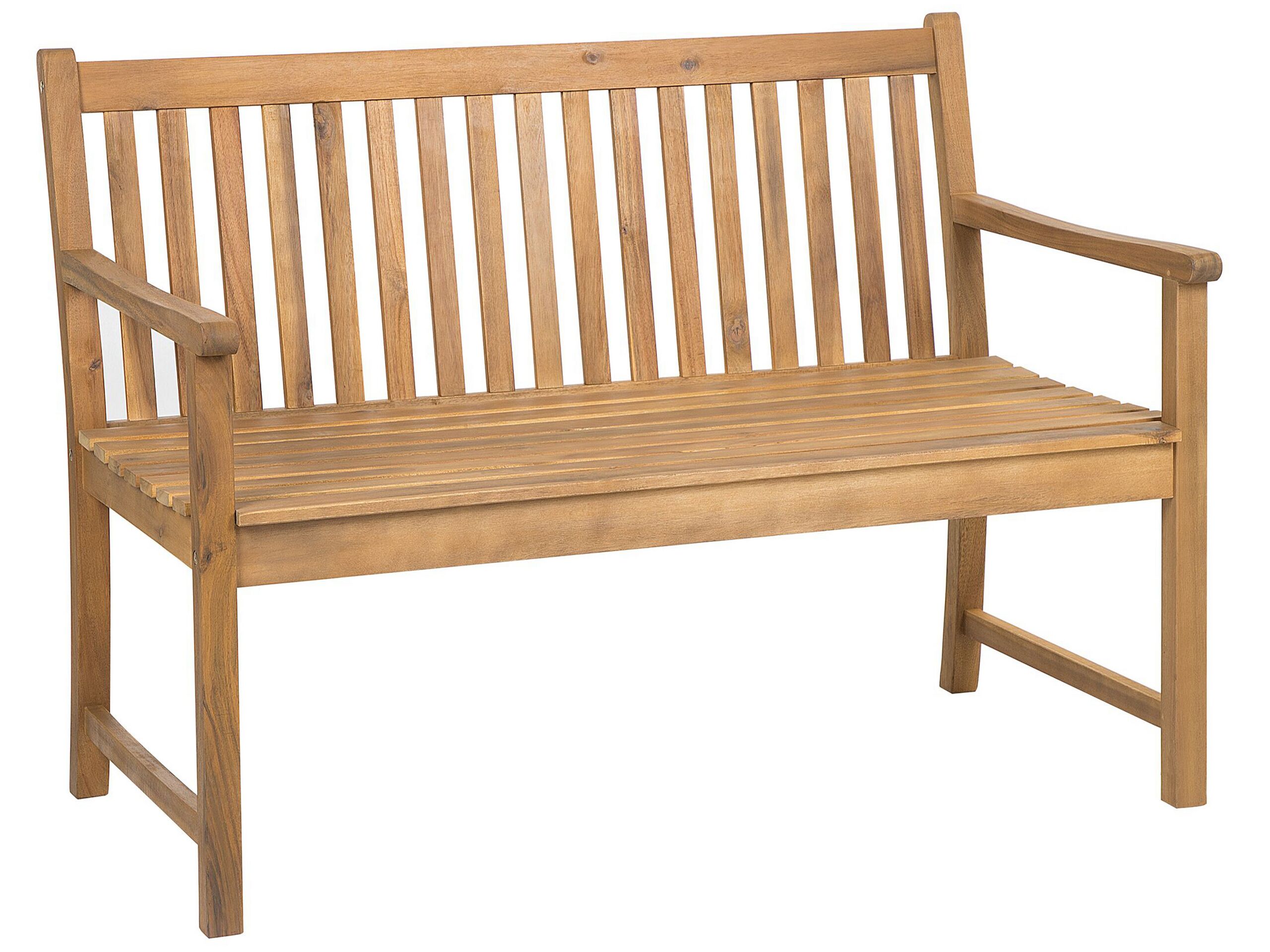 Acacia Wood Garden Bench 120 cm VIVARA - Gemini Interiors