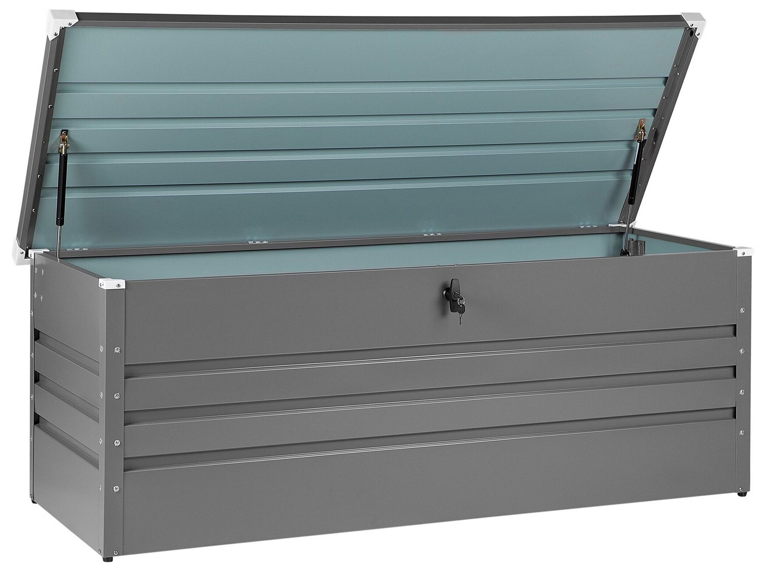 Garden Storage Box 165 x 70 cm Grey CEBROSA - Gemini Interiors