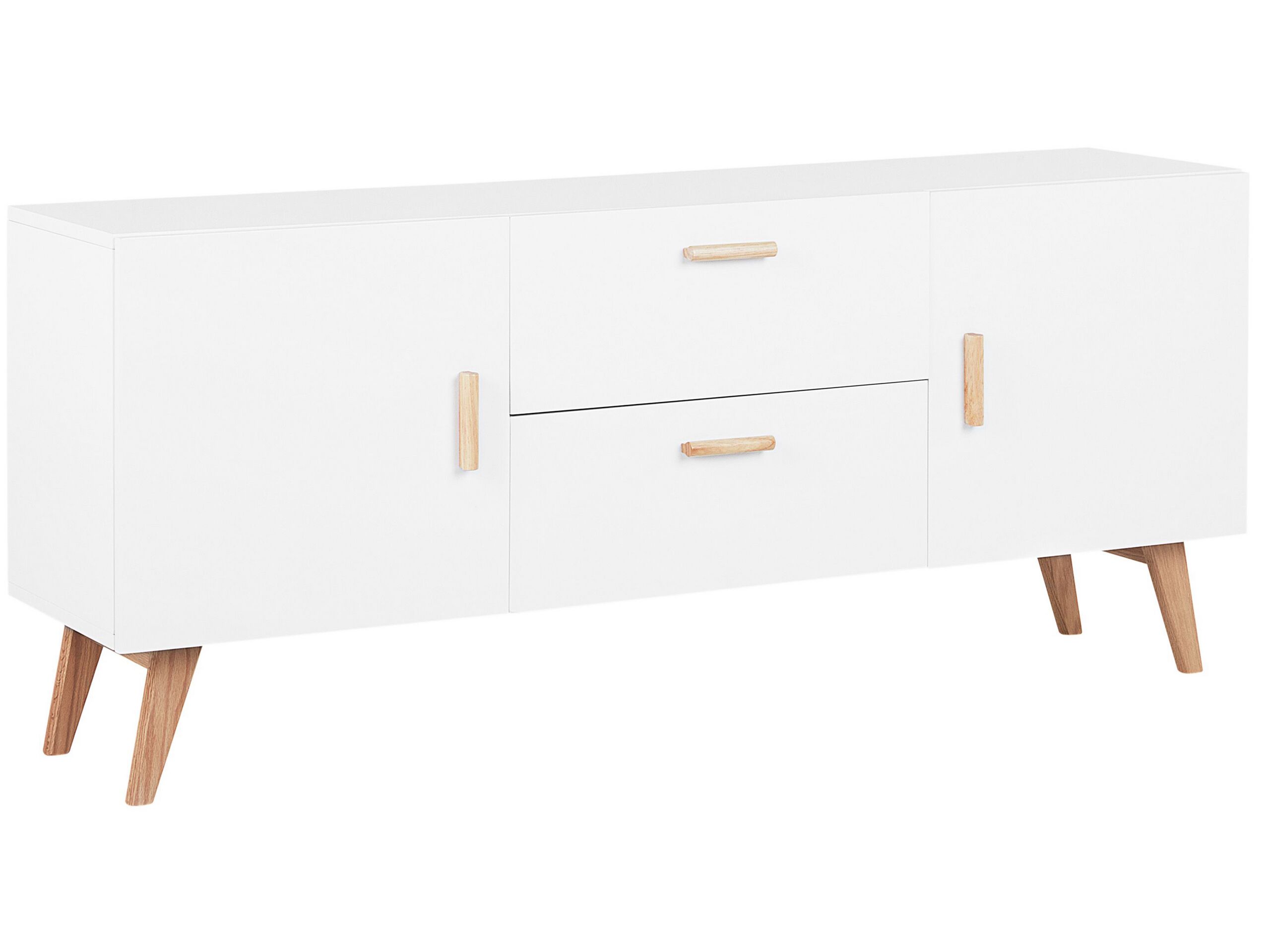 2 Drawer Sideboard White MEET II - Gemini Interiors