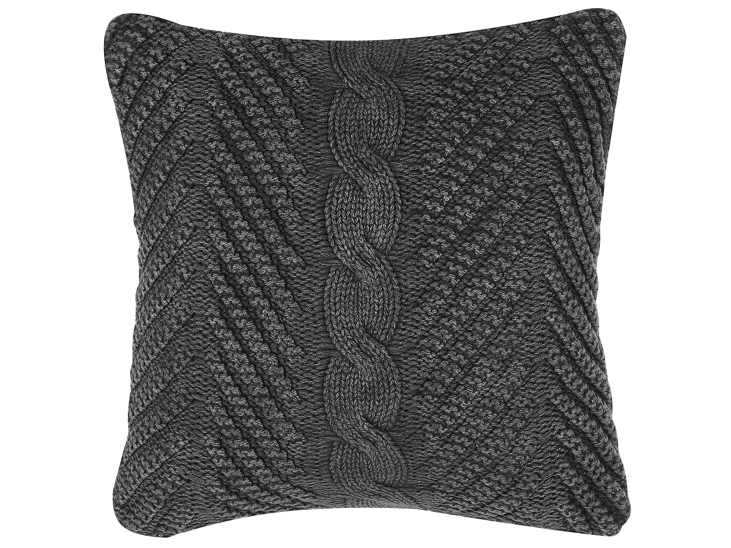 Cotton Embossed Cushion 45x45cm Grey - Gemini Interiors