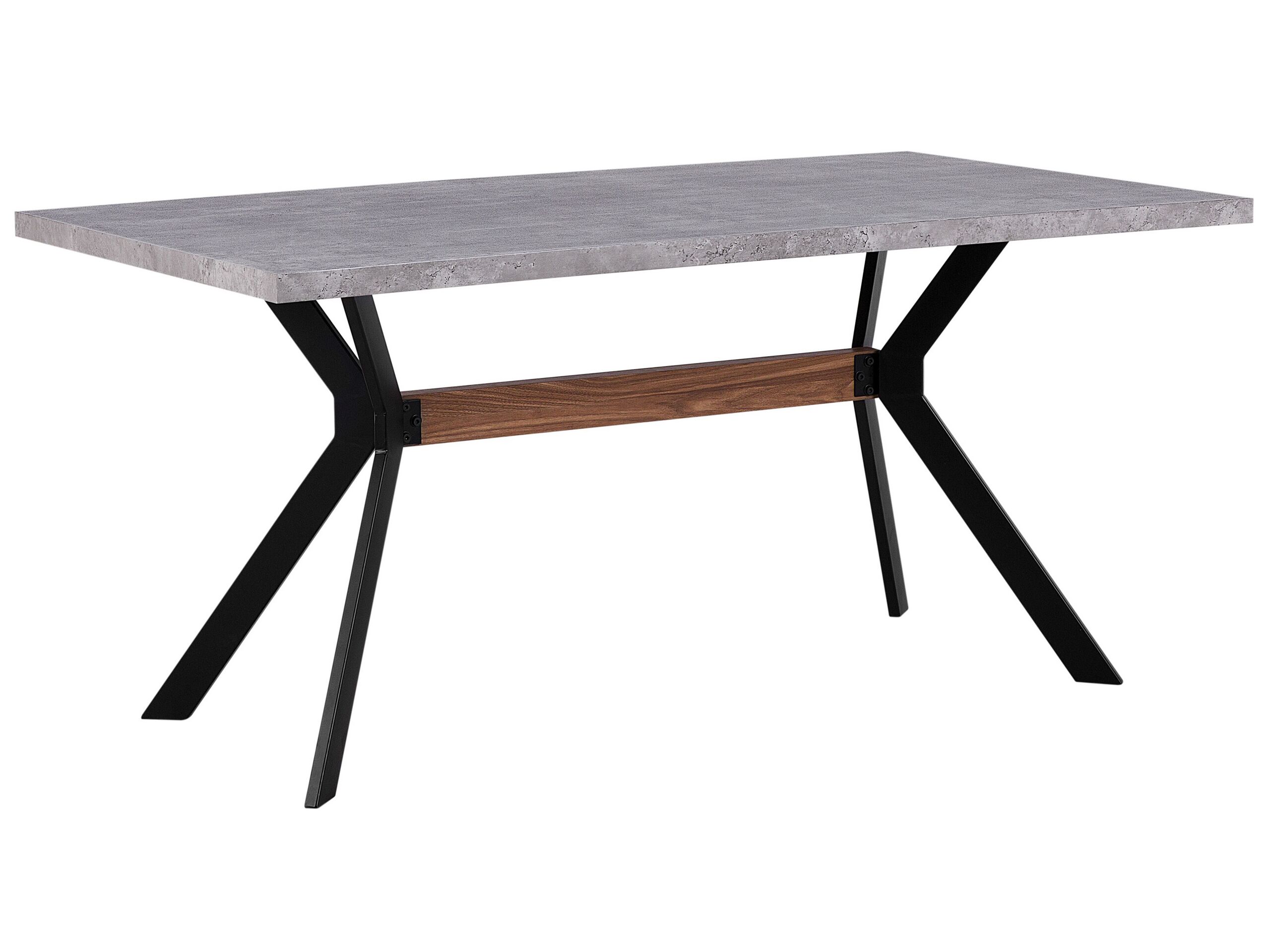 Dining Table 160 x 90 cm Concrete Effect BENSON - Gemini Interiors