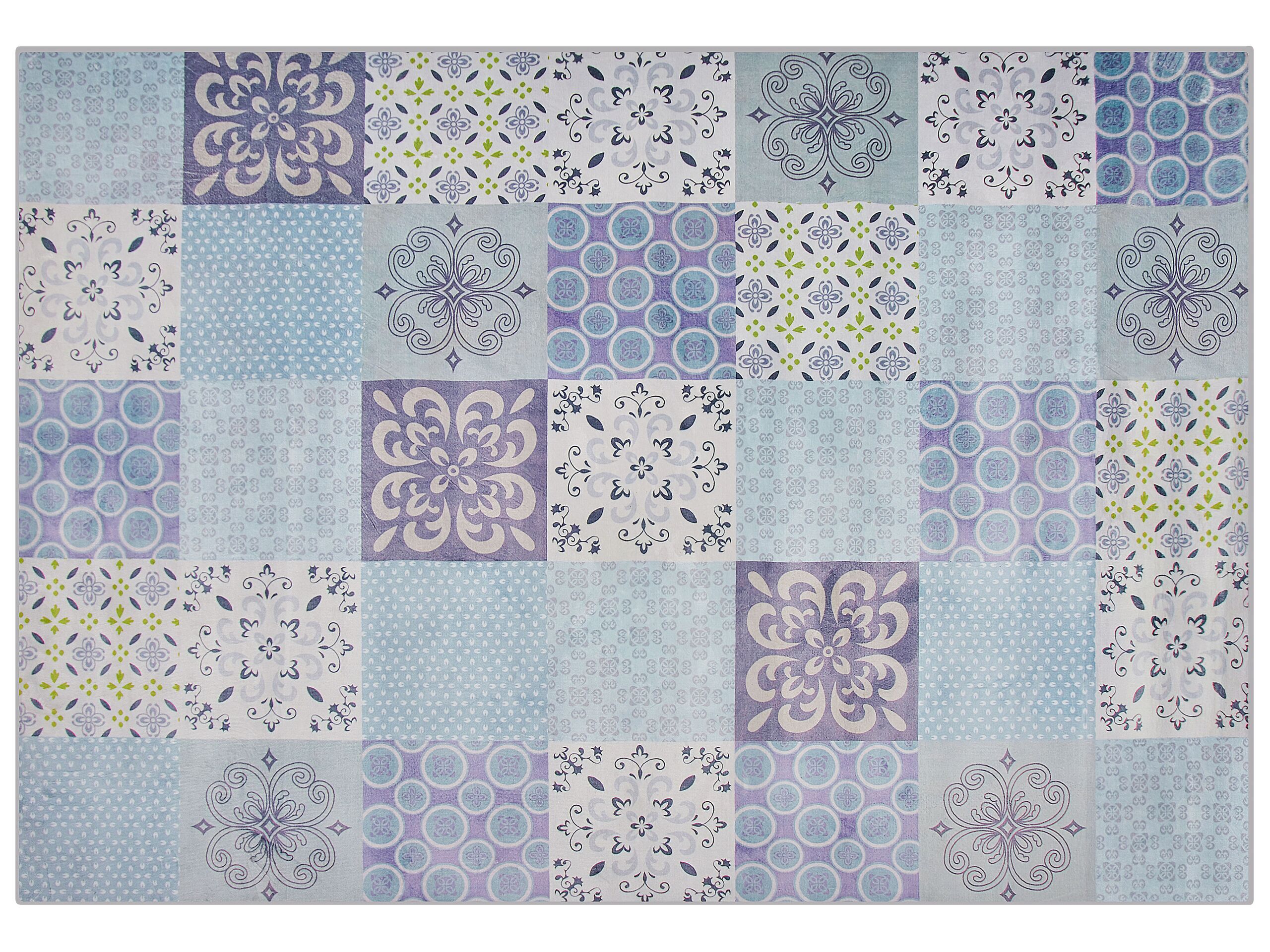 Area Rug Mosaic Pattern 160x230cm Multicolour - Gemini Interiors