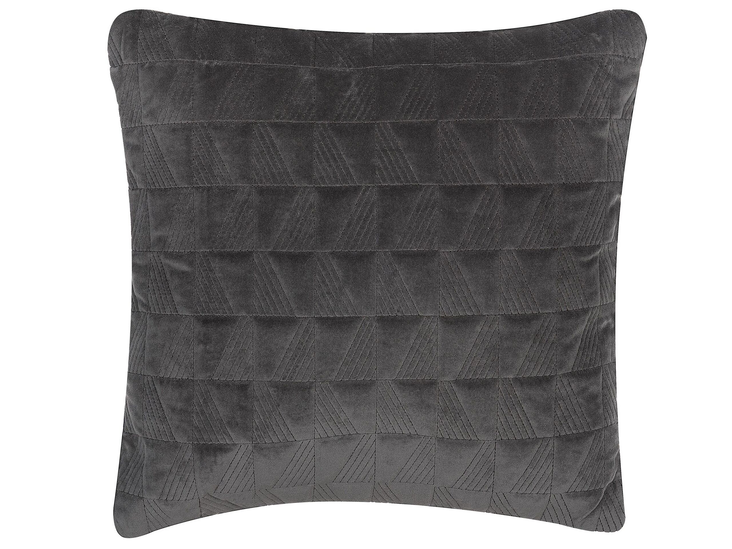 Cotton Embossed Cushion 45x45cm Grey - Gemini Interiors