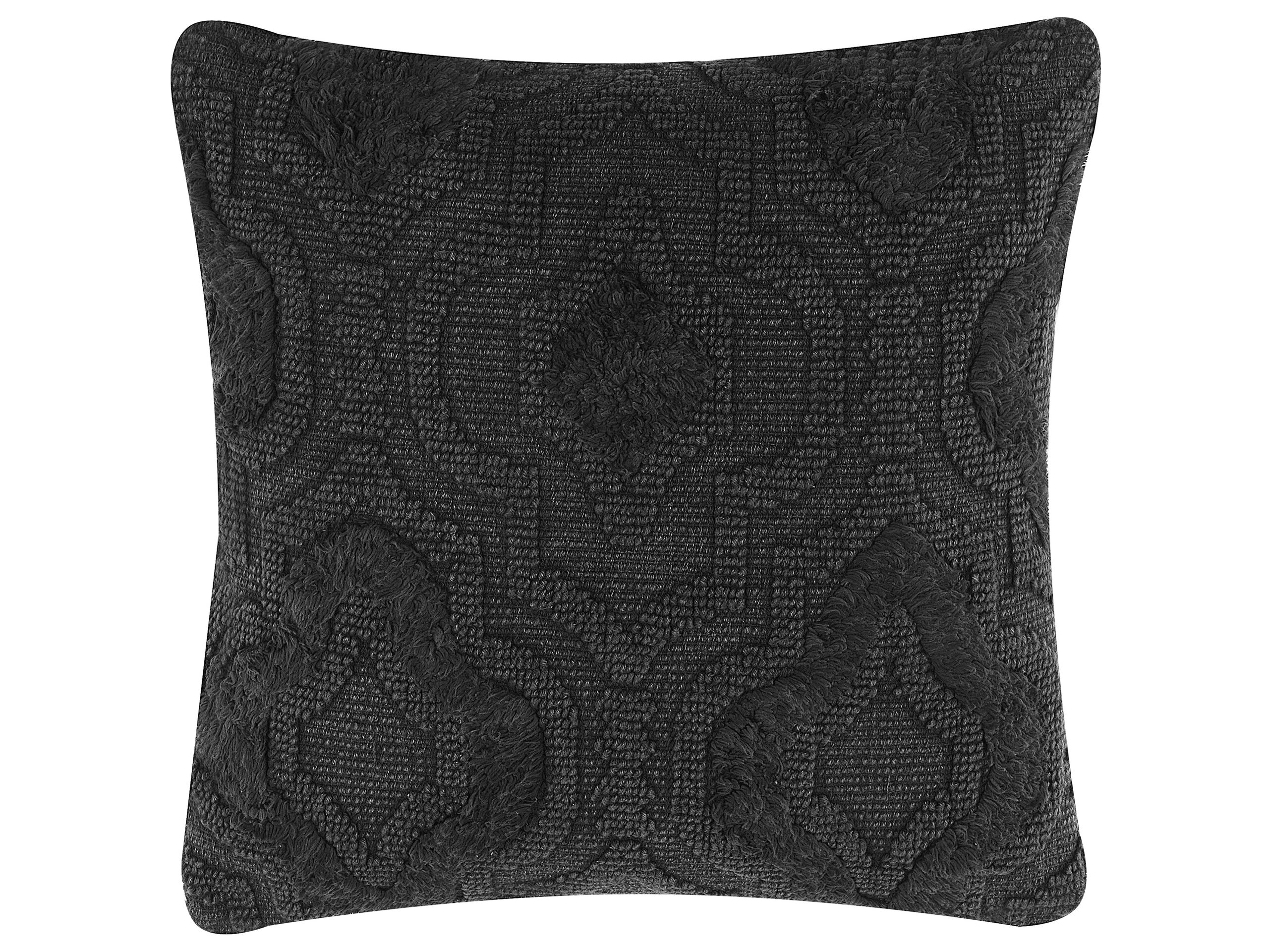 Cotton Embossed Cushion 45x45cm Grey - Gemini Interiors