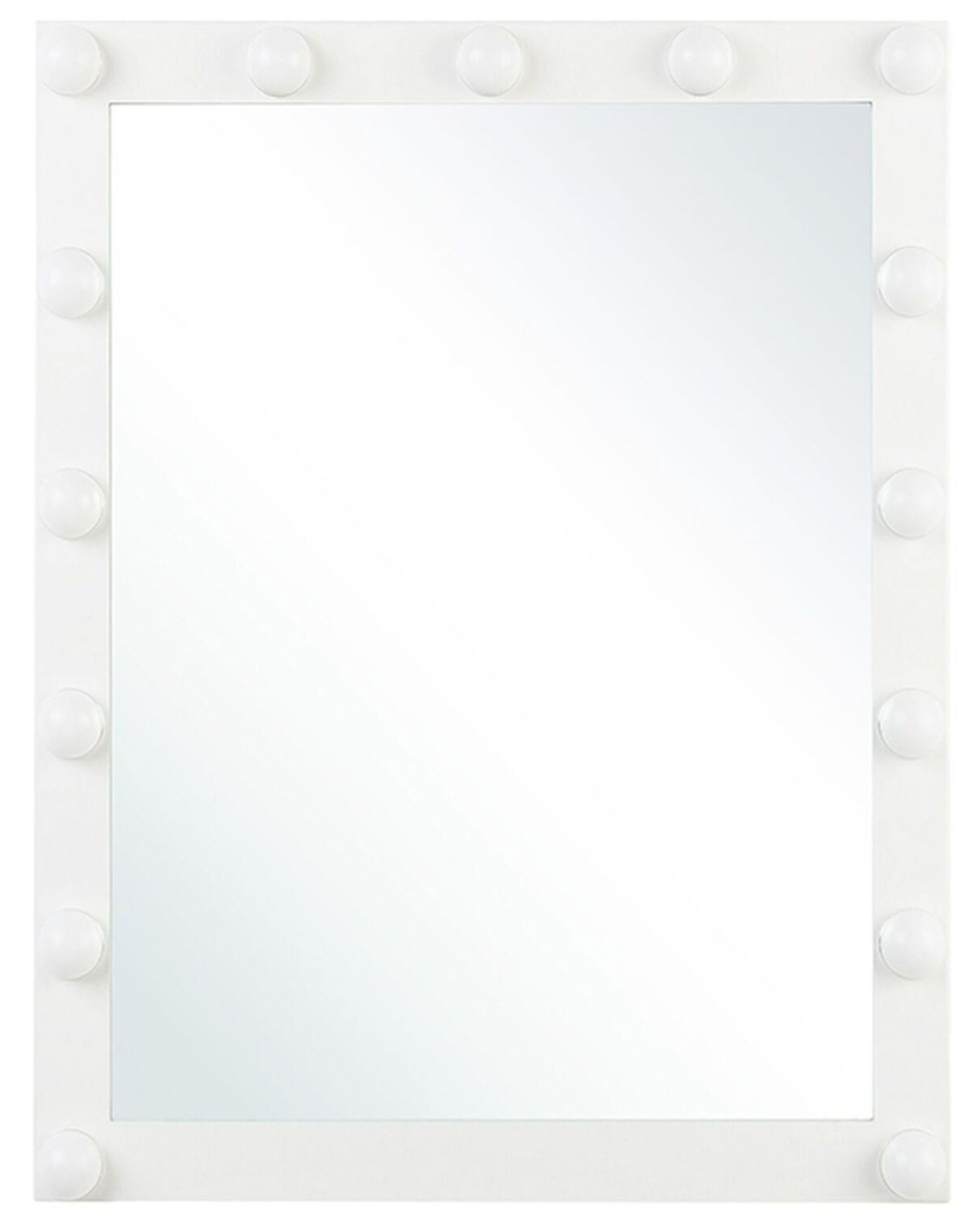 Metal LED Wall Vanity Mirror - White - Gemini Interiors