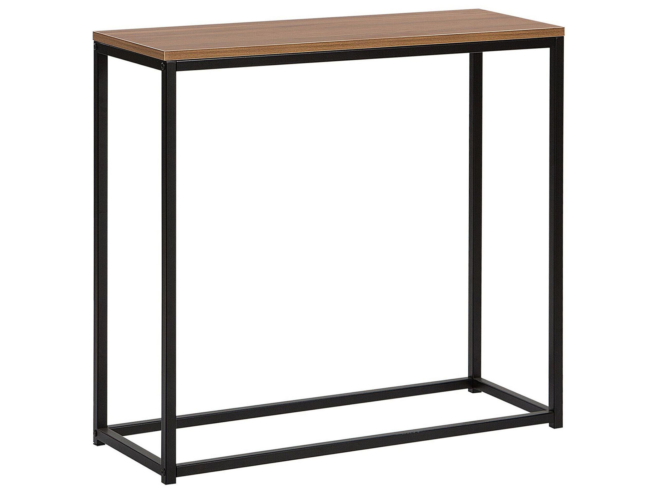 Console Table Dark Wood with Black DELANO - Gemini Interiors