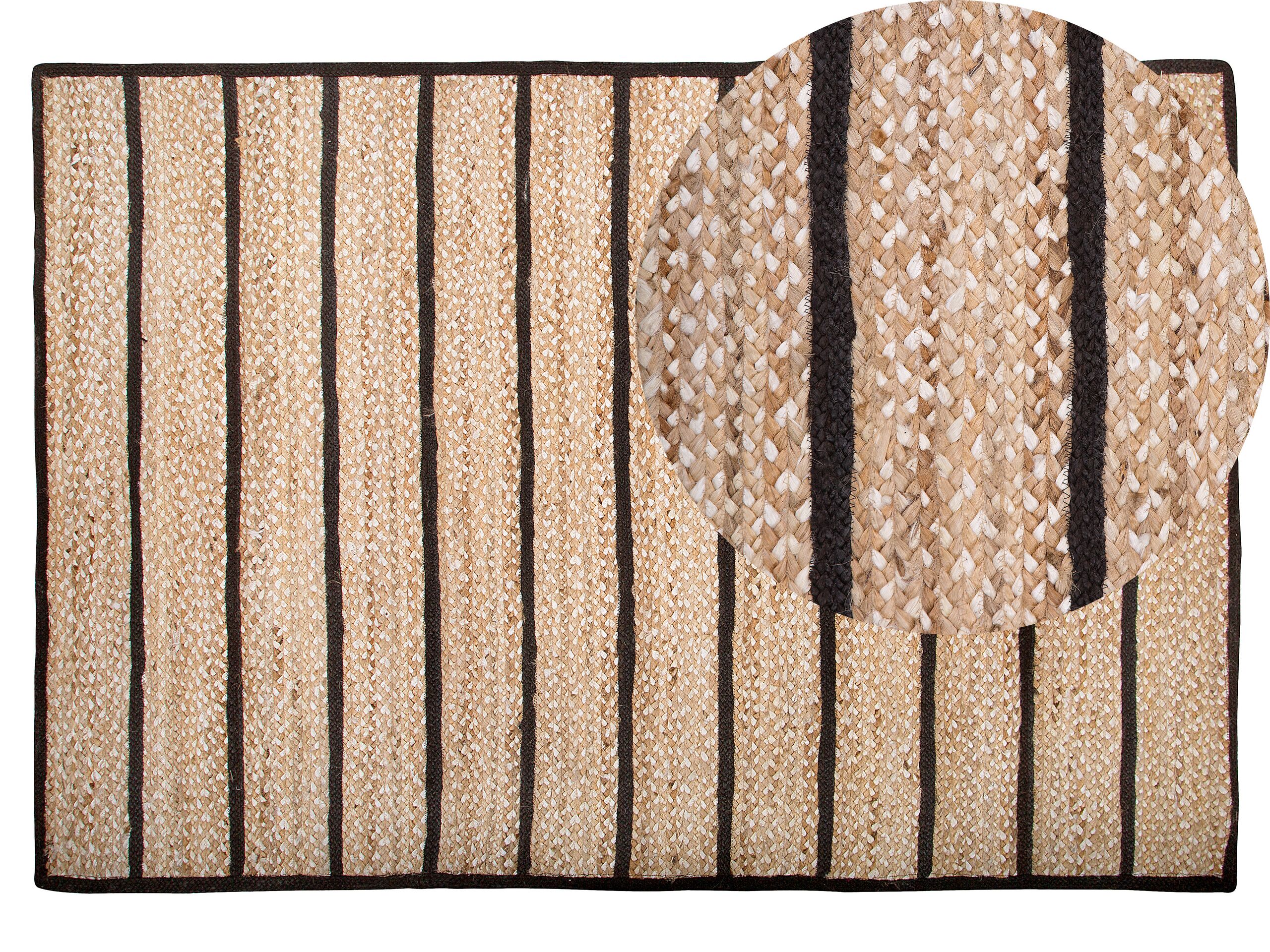 Area Rug 140x200cm Beige and Black - Gemini Interiors