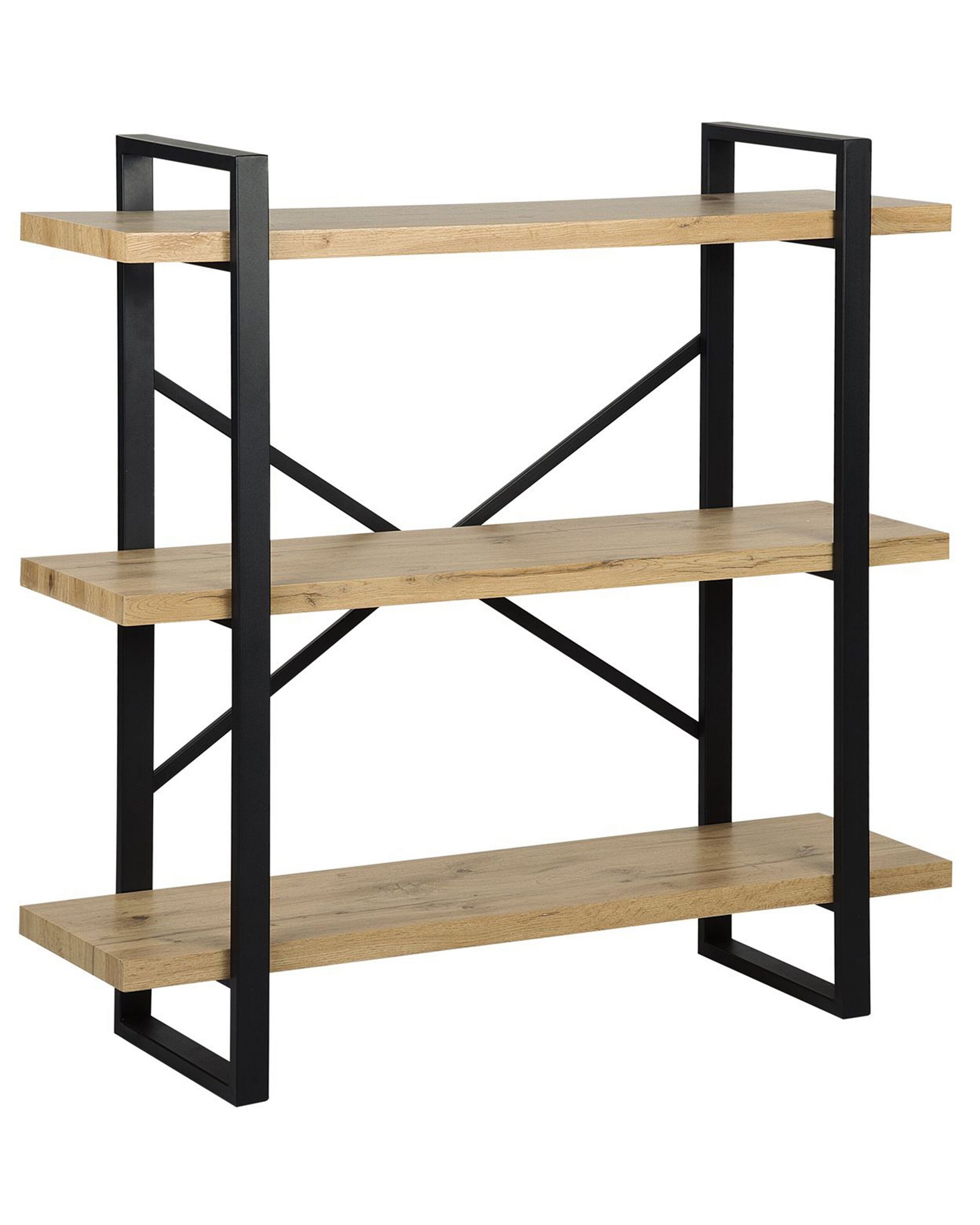 3 Tier Bookcase Light Wood TIMBER - Gemini Interiors