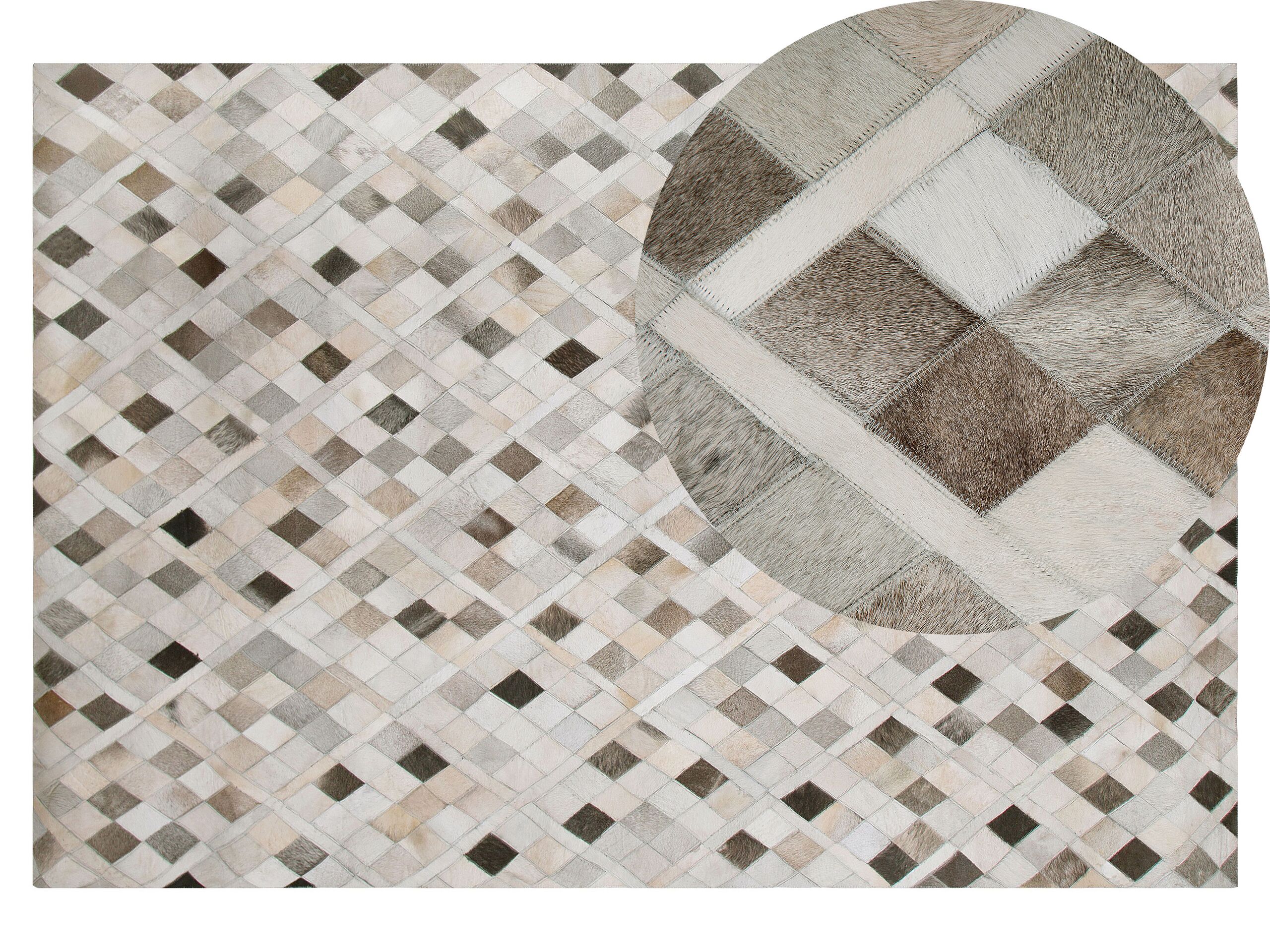 Cowhide Area Rug 140x200cm Multicolour - Gemini Interiors