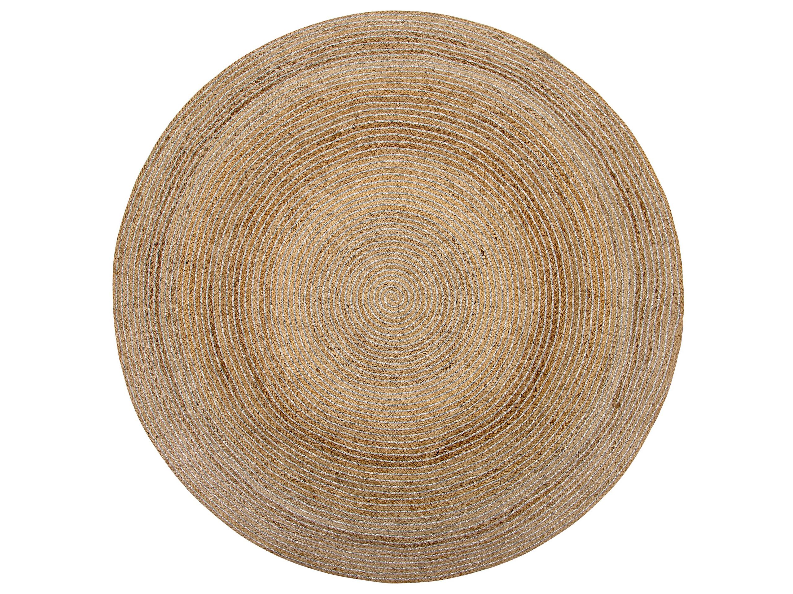 Round Area Rug 140cm Beige - Gemini Interiors