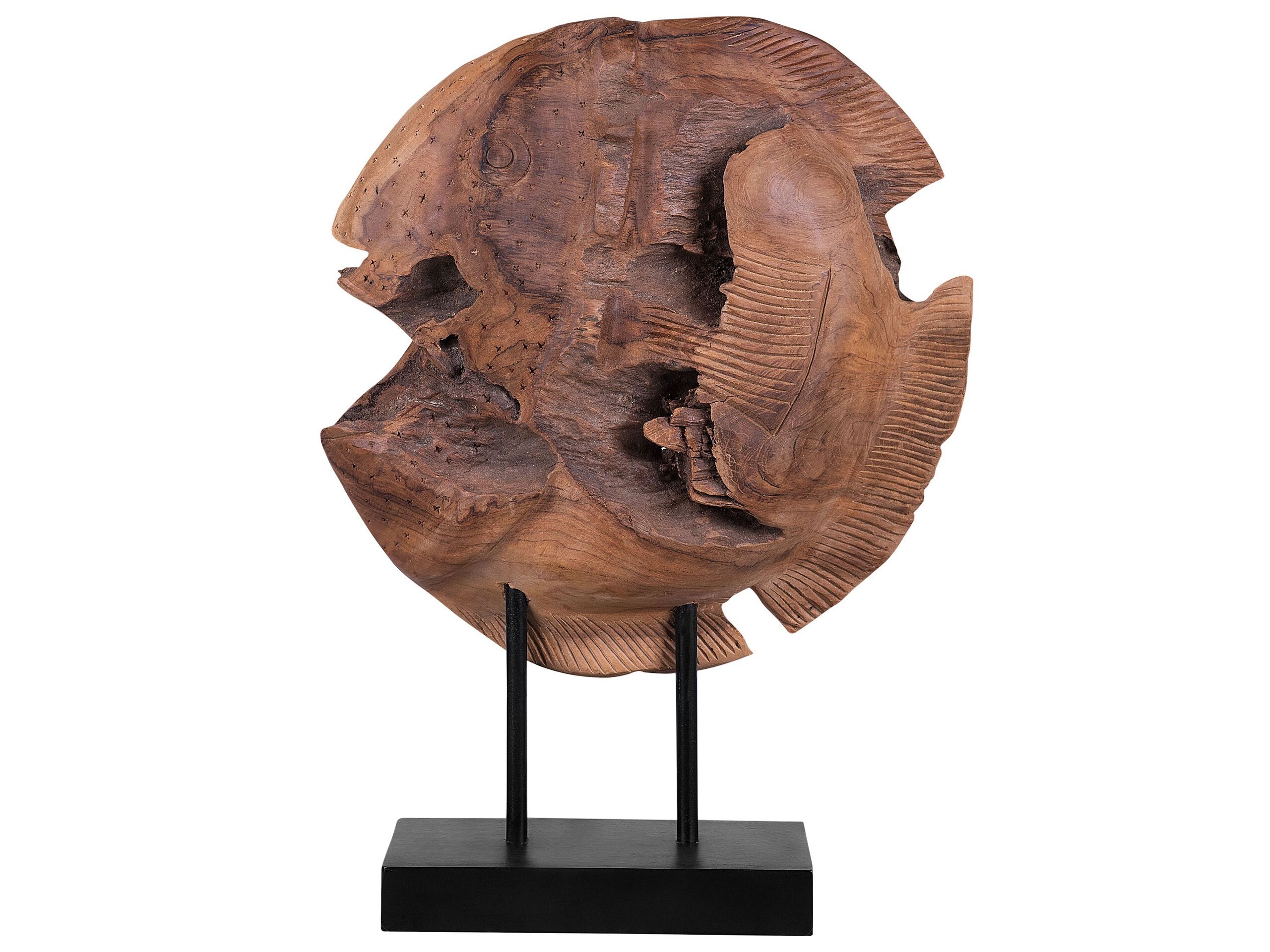 Decorative Figurine Light Wood PLAICE FISH - Gemini Interiors