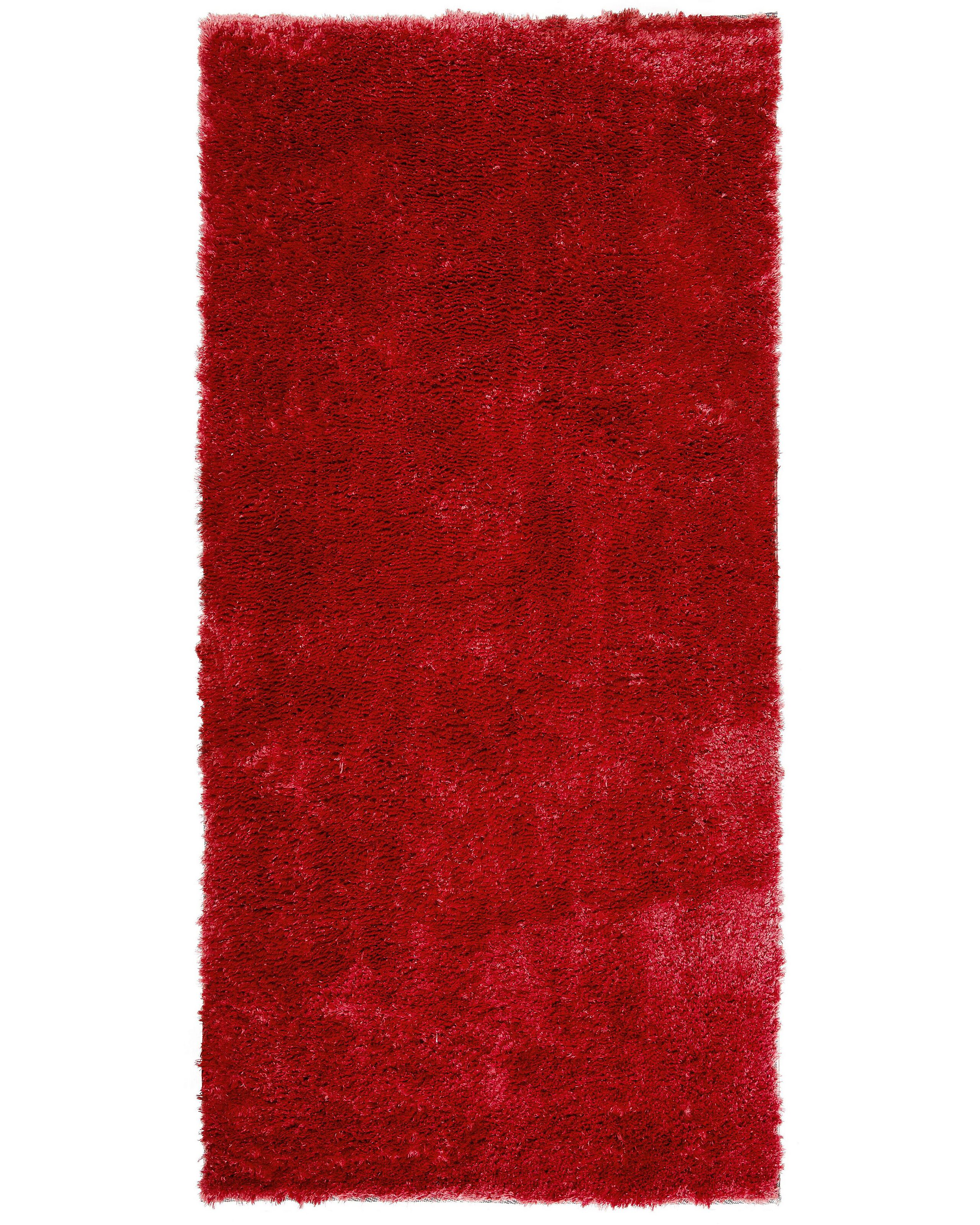 Shaggy Area Rug 80x150cm Red - Gemini Interiors