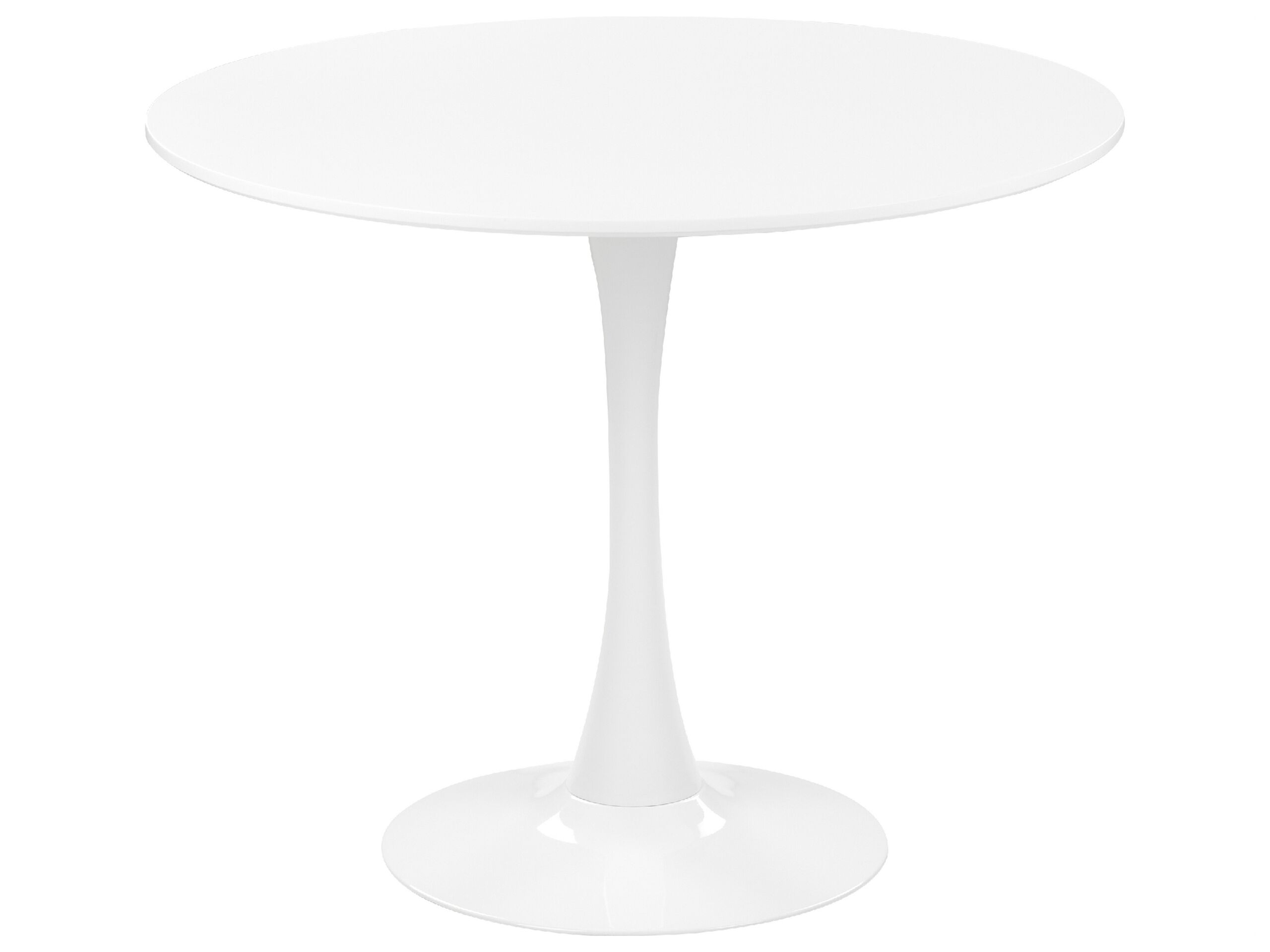 Round Dining Table âŒ€ 90 cm White BOCA - Gemini Interiors