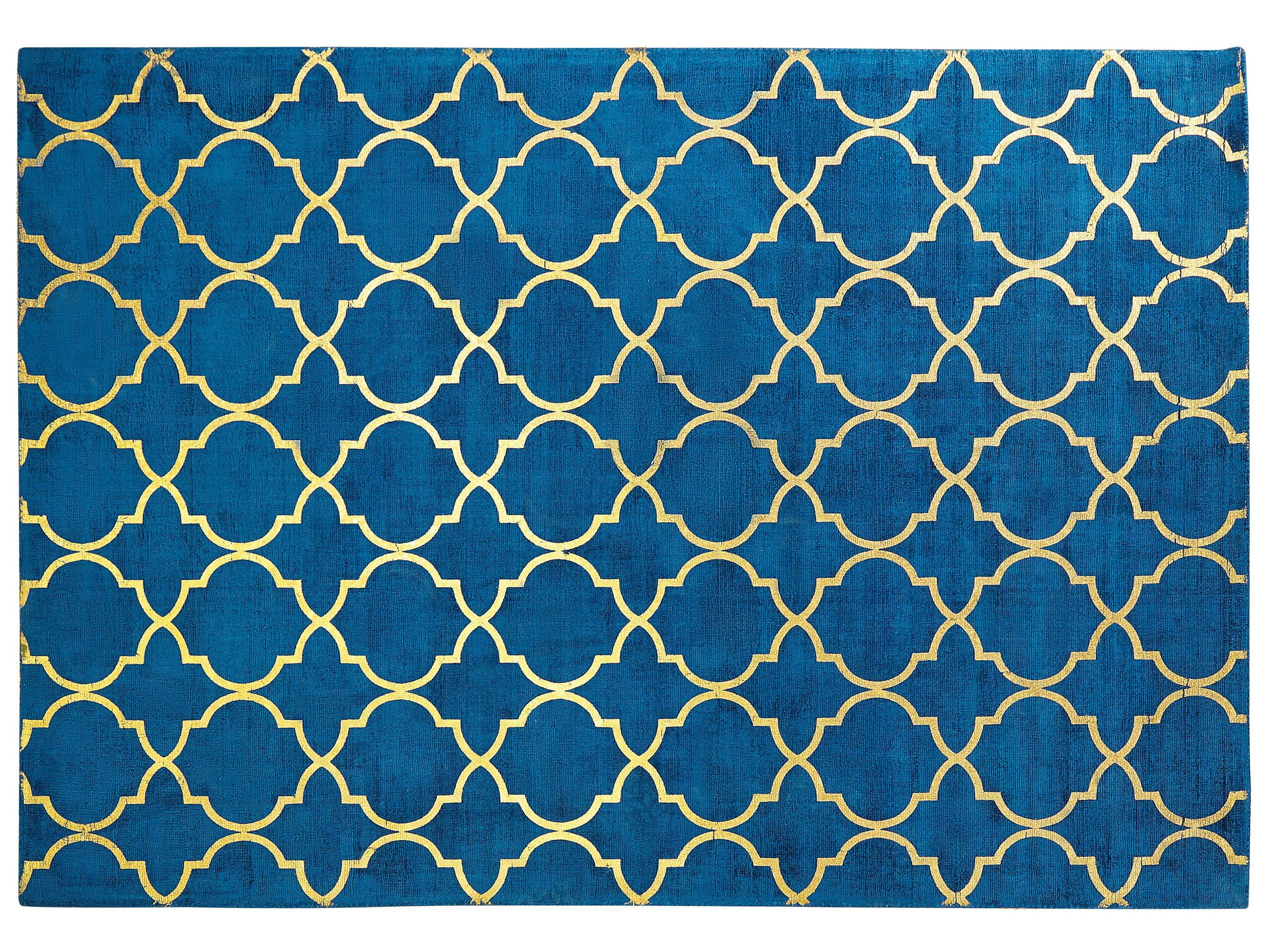 Viscose Rug 160x230cm Blue - Gemini Interiors