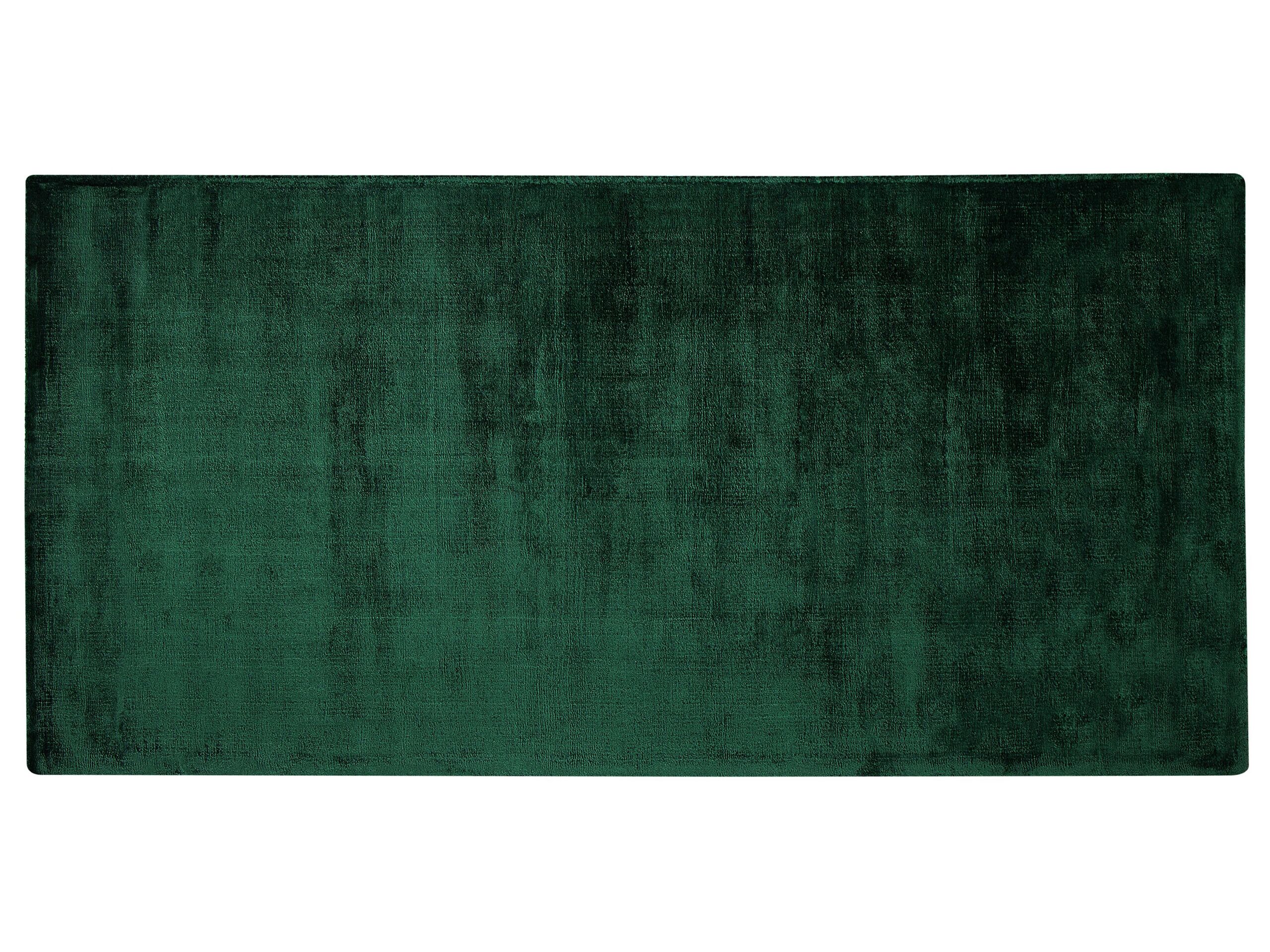 Viscose Area Rug 80x150cm Green - Gemini Interiors
