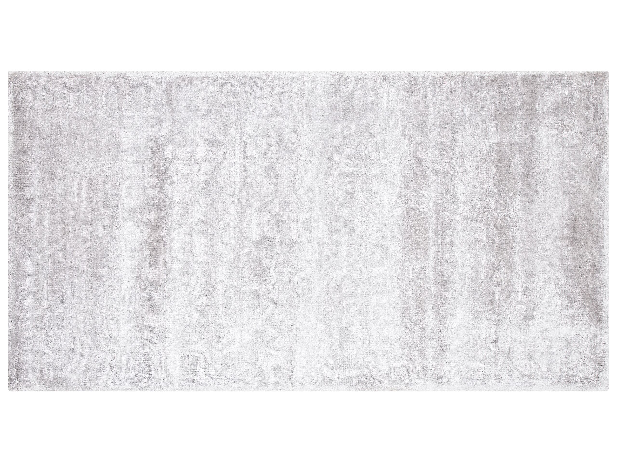 Viscose Area Rug 80x150cm Light Grey - Gemini Interiors