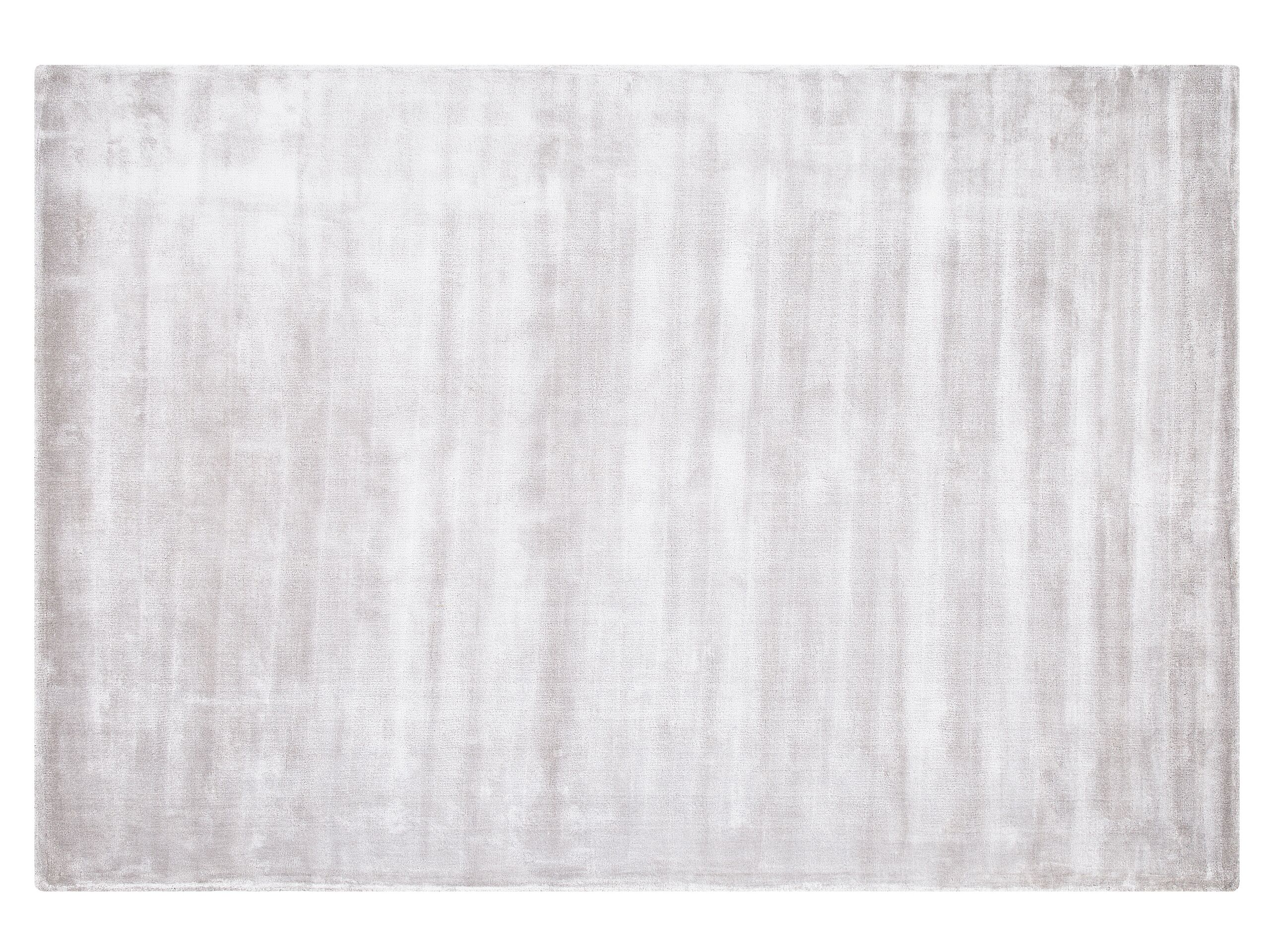 Viscose Area Rug 140x200cm Light Grey - Gemini Interiors