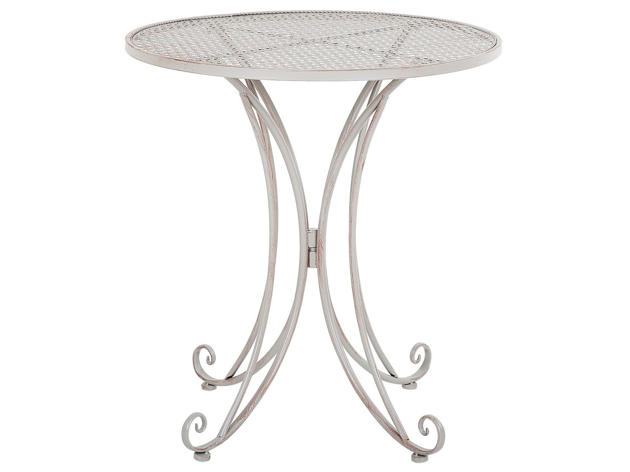 Metal Garden Bistro Table Ã ̧ 71 cm Grey CILENTO - Gemini Interiors