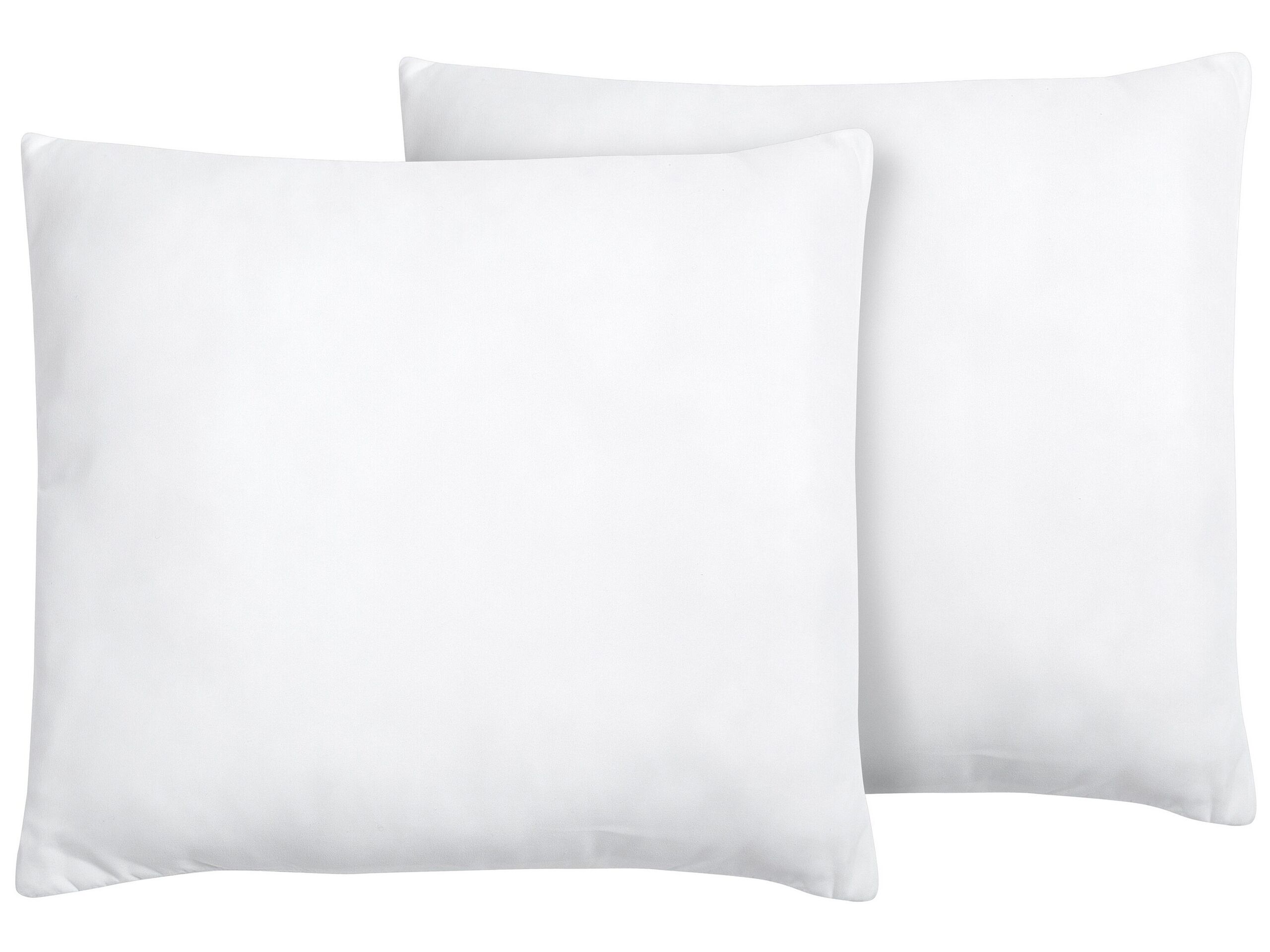 Set of 2 Microfibre Bed Low Profile Pillows 80 x 80 cm ERRIGAL - Gemini Interiors