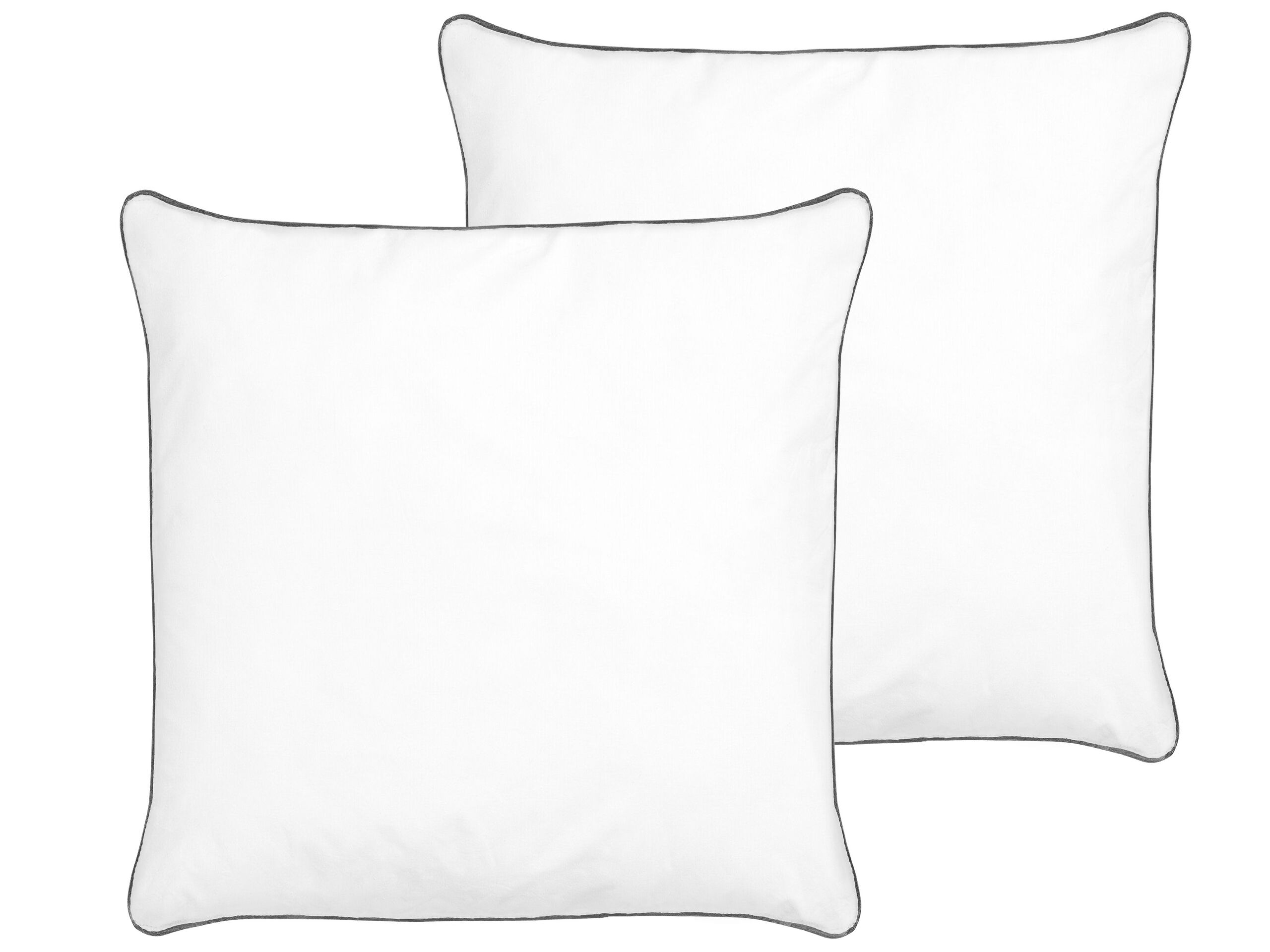 Set of 2 Microfibre Bed Low Profile Pillows 80 x 80 cm PELISTER - Gemini Interiors