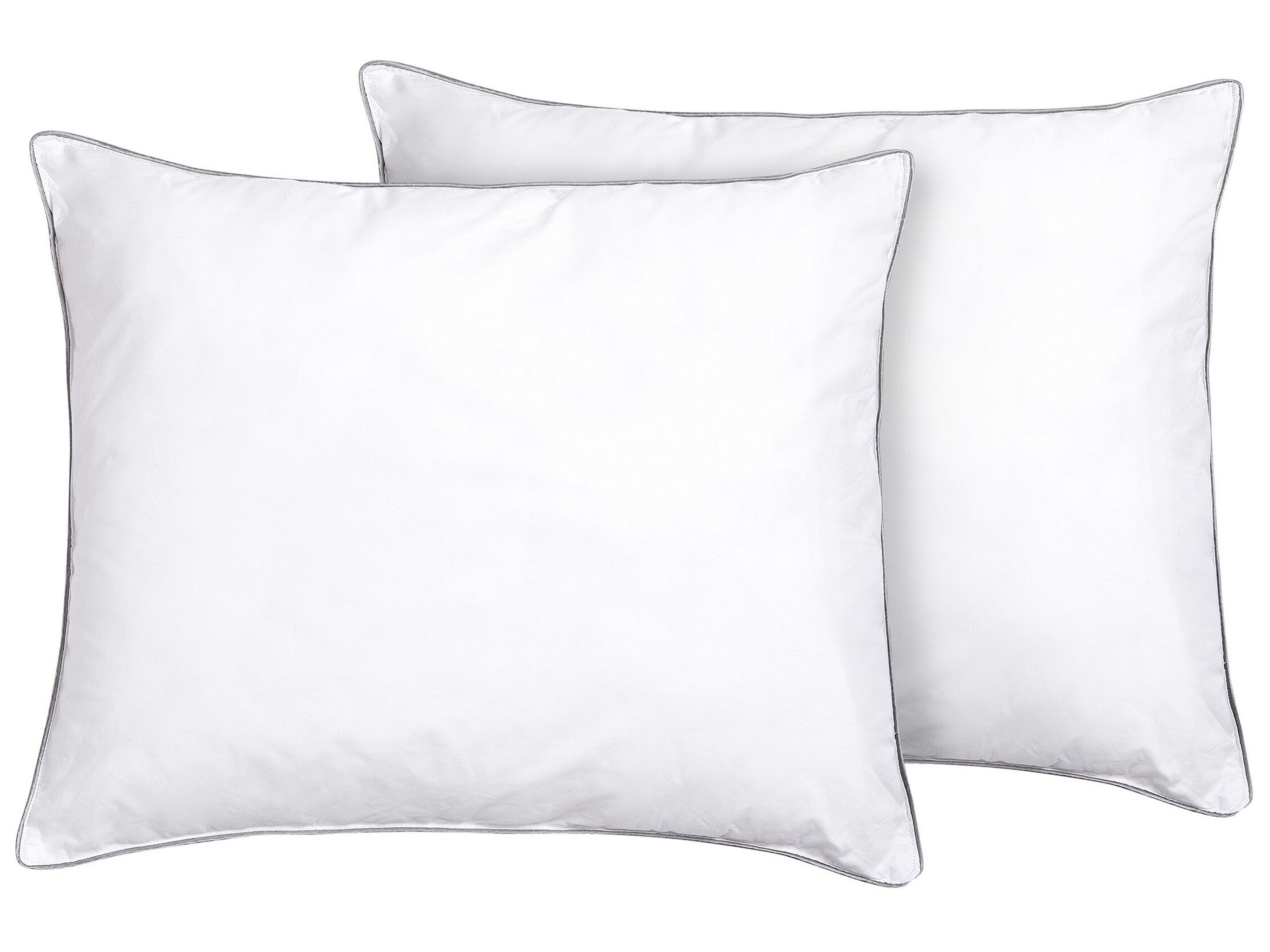 Set of 2 Microfibre Bed Low Profile Pillows 50 x 60 cm PELISTER - Gemini Interiors