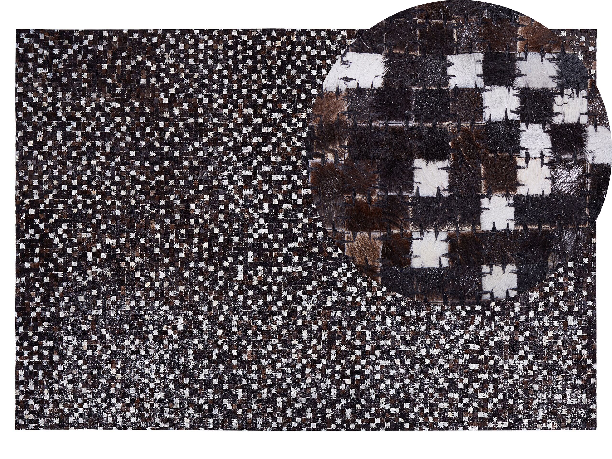 Cowhide Area Rug 140x200cm Brown - Gemini Interiors