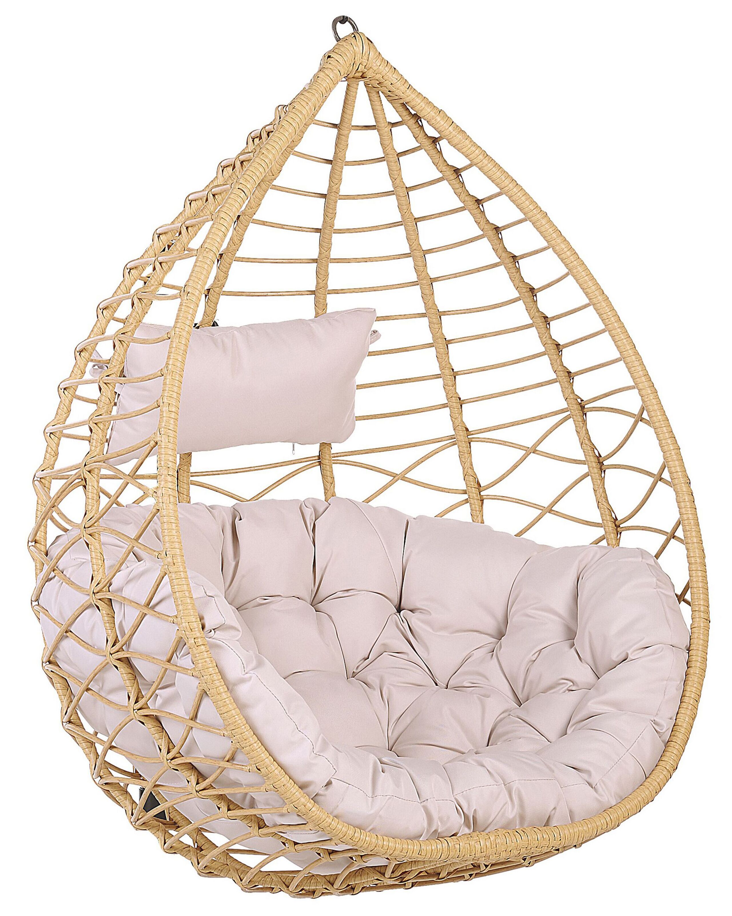 PE Rattan Hanging Chair Natural ARSITA - Gemini Interiors