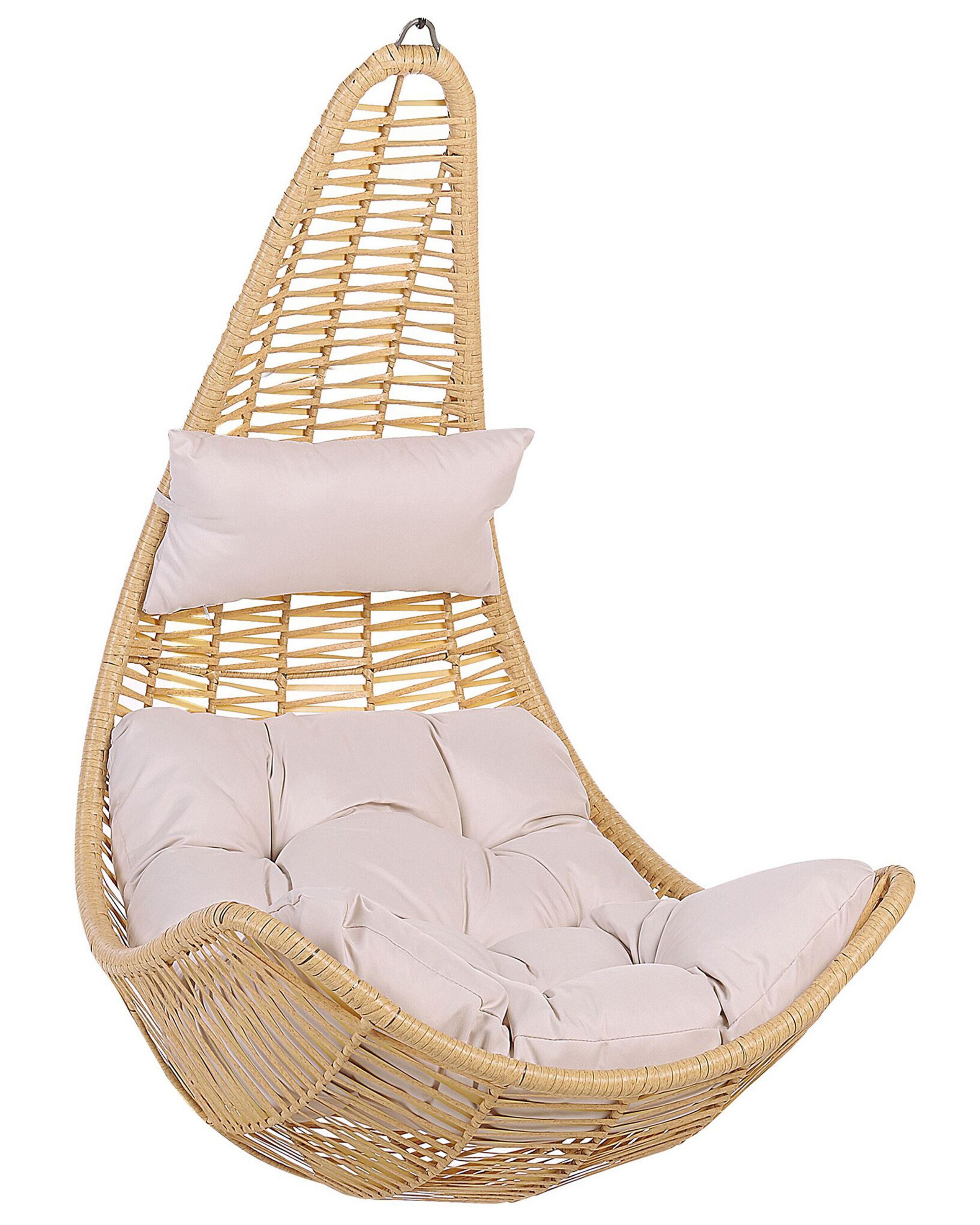 PE Rattan Hanging Chair Natural ATRI II - Gemini Interiors