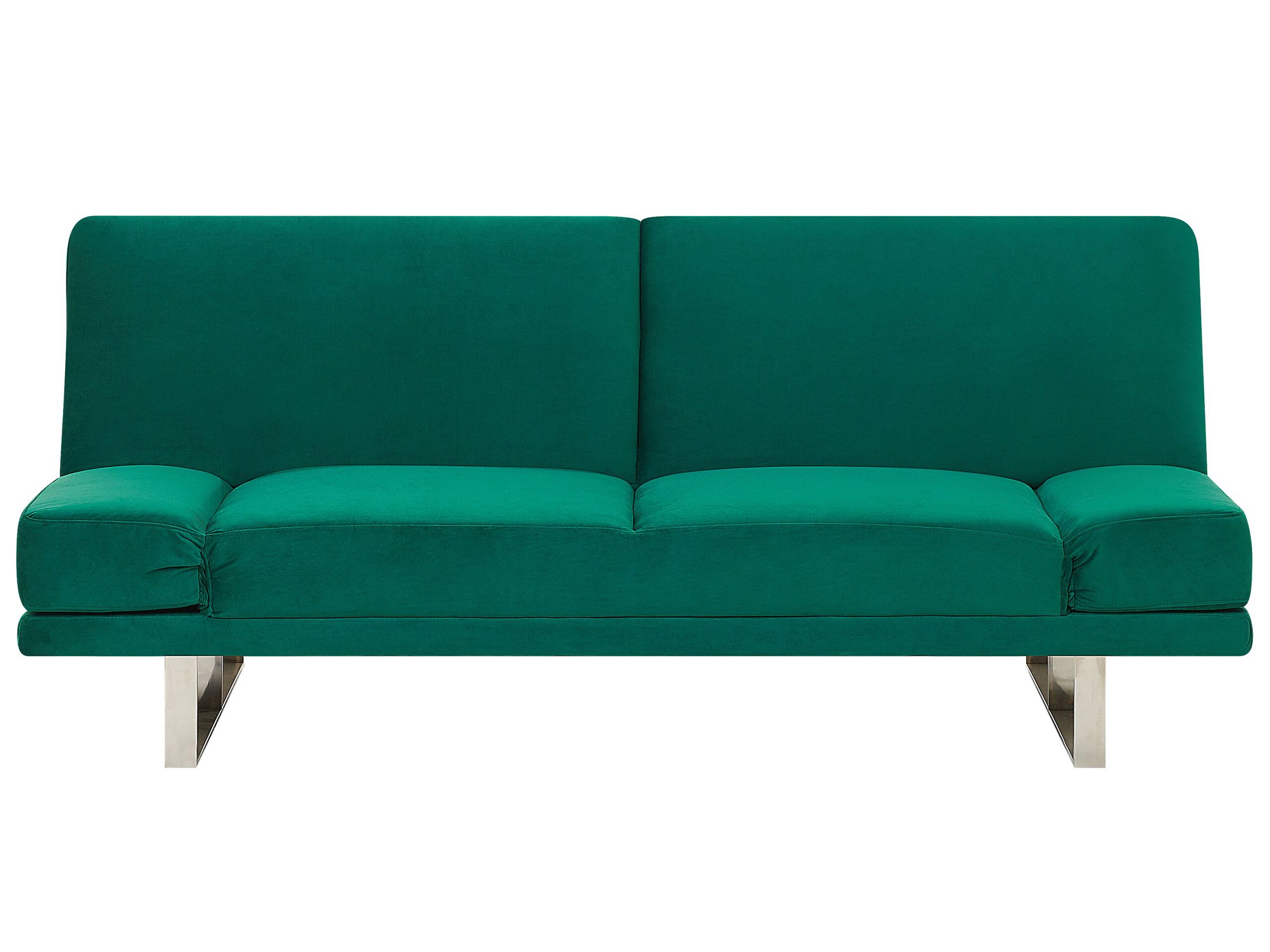 Velvet Sofa Bed Green YORK - Gemini Interiors