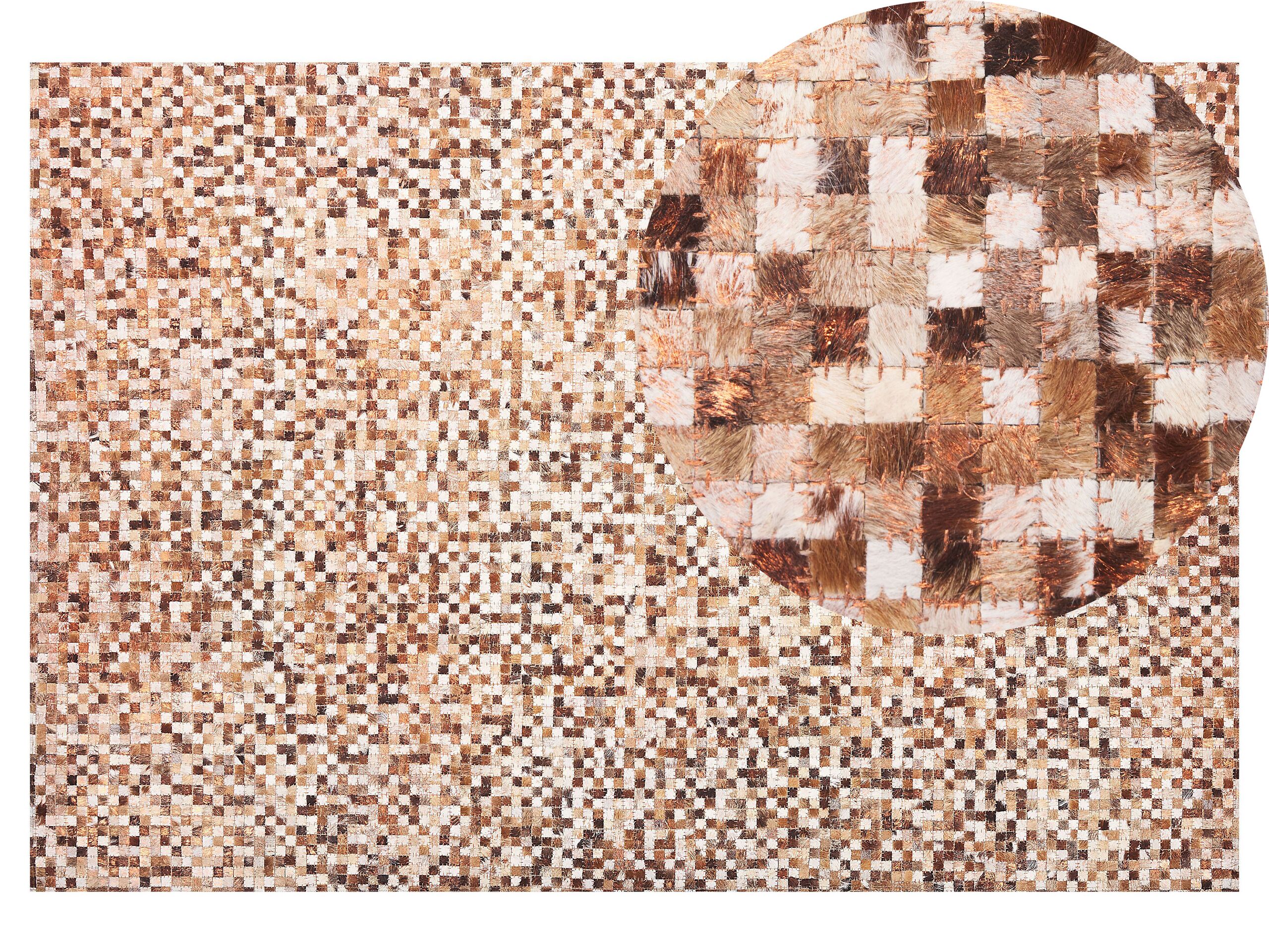 Cowhide Area Rug Brown 140x200cm - Gemini Interiors