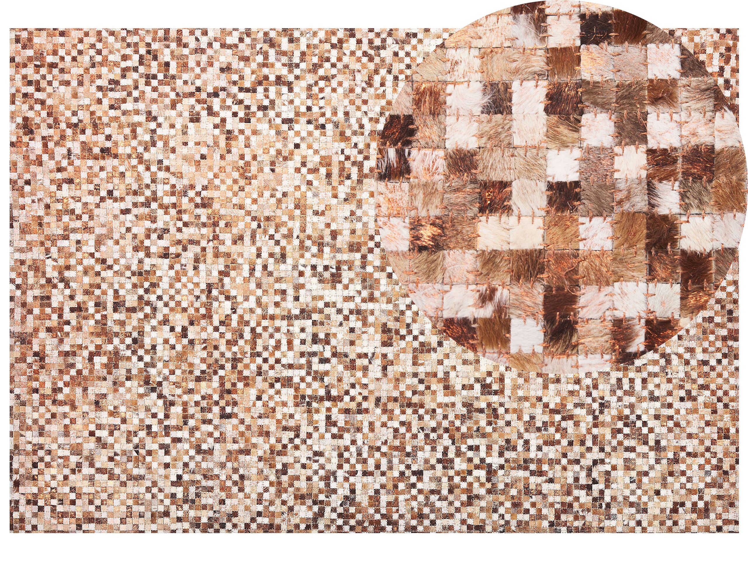 Cowhide Area Rug Brown 160x230cm - Gemini Interiors