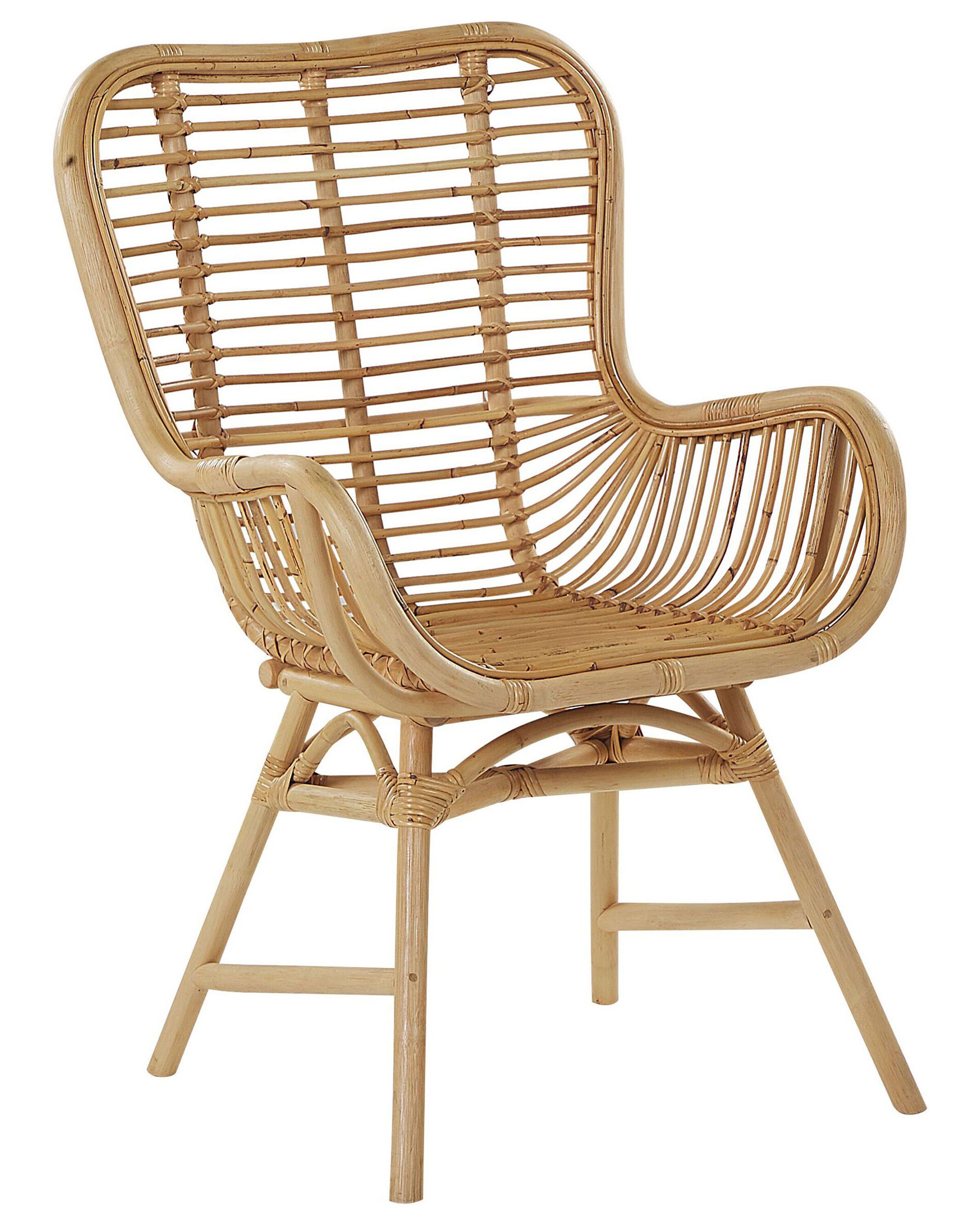 Rattan Accent Chair Natural TOGO - Gemini Interiors