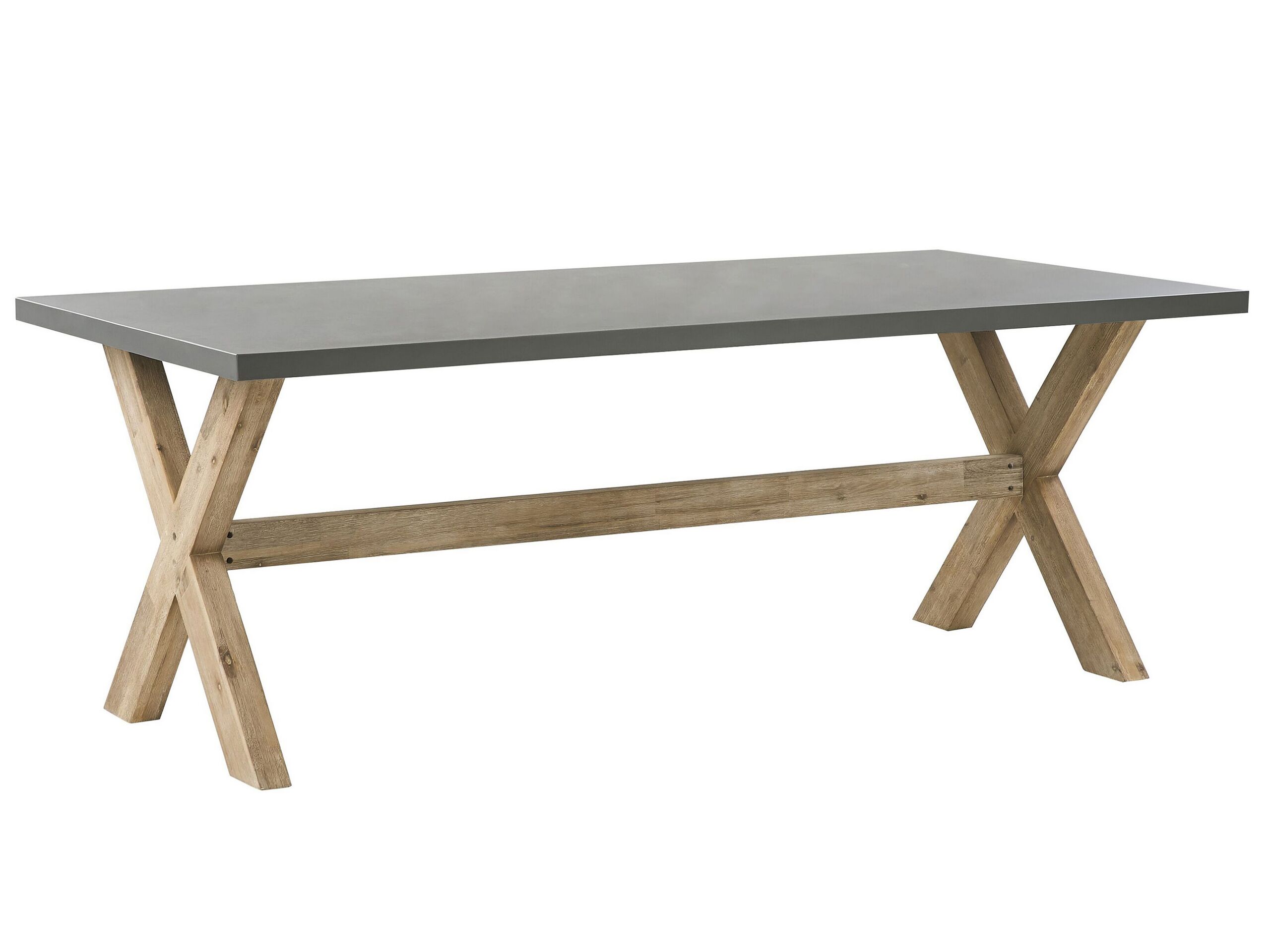 Concrete Garden Table 200 x 100 cm Grey OLBIA - Gemini Interiors