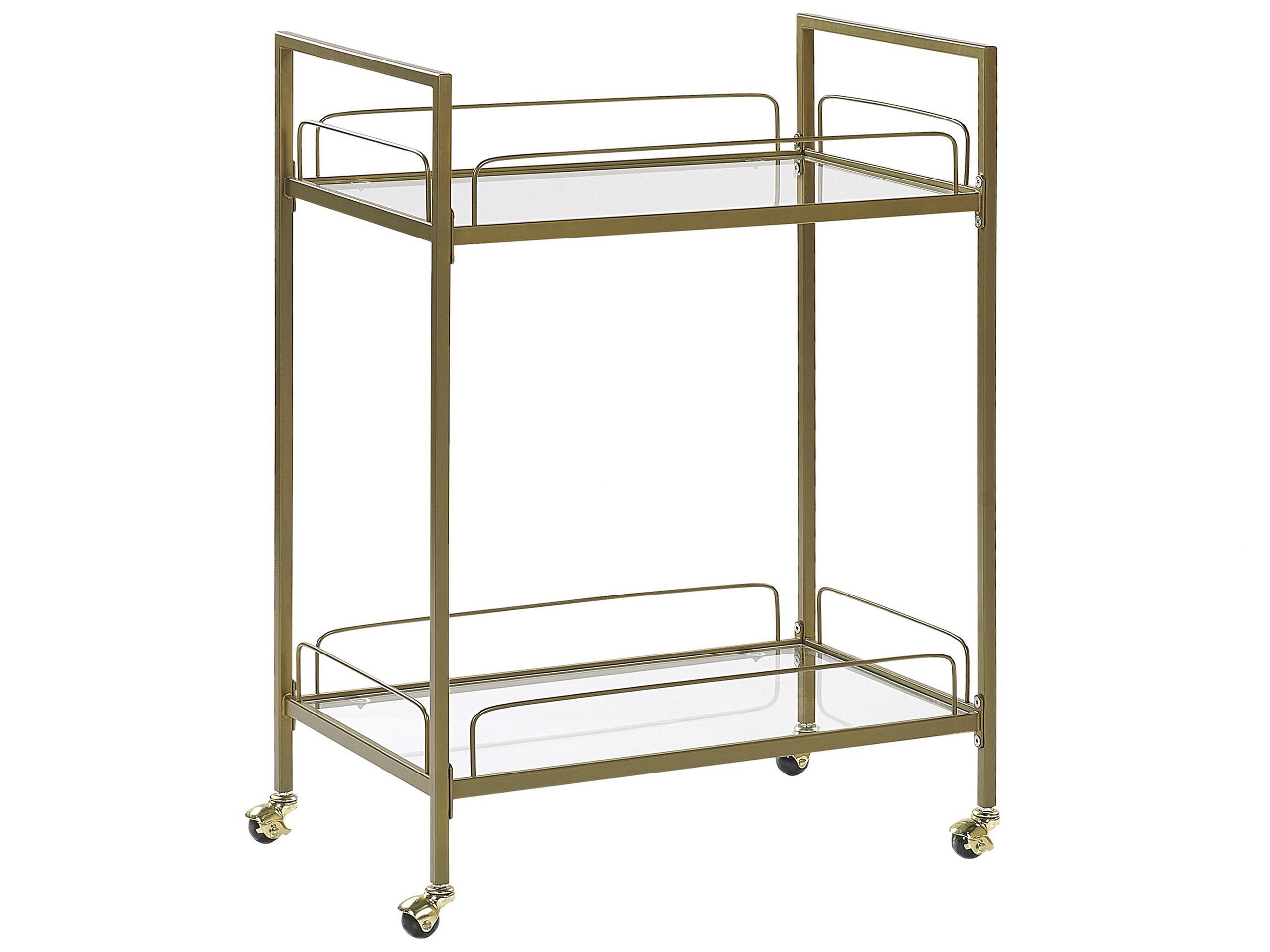 Kitchen Trolley Gold VENETA - Gemini Interiors