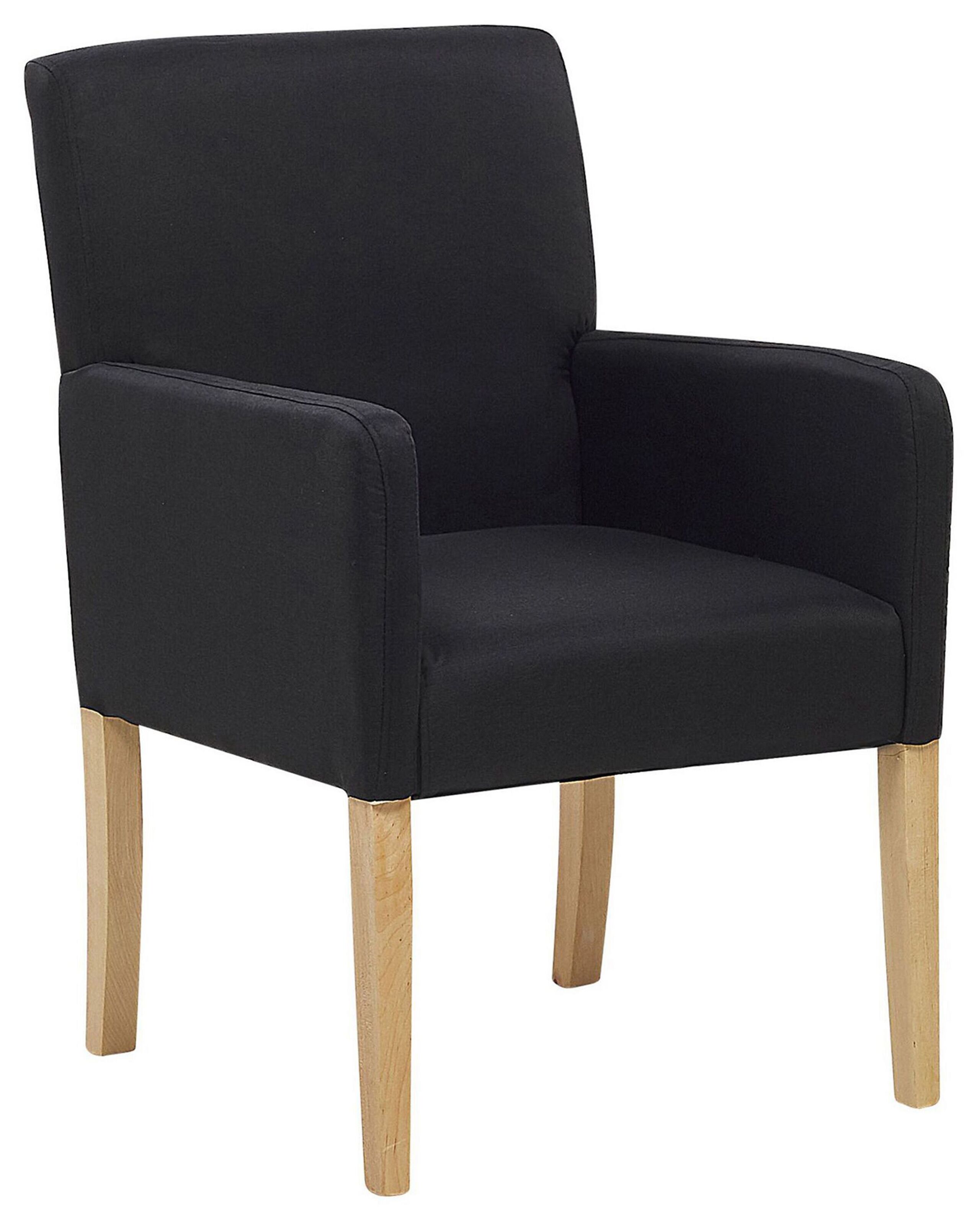 Fabric Dining Chair Black ROCKEFELLER - Gemini Interiors