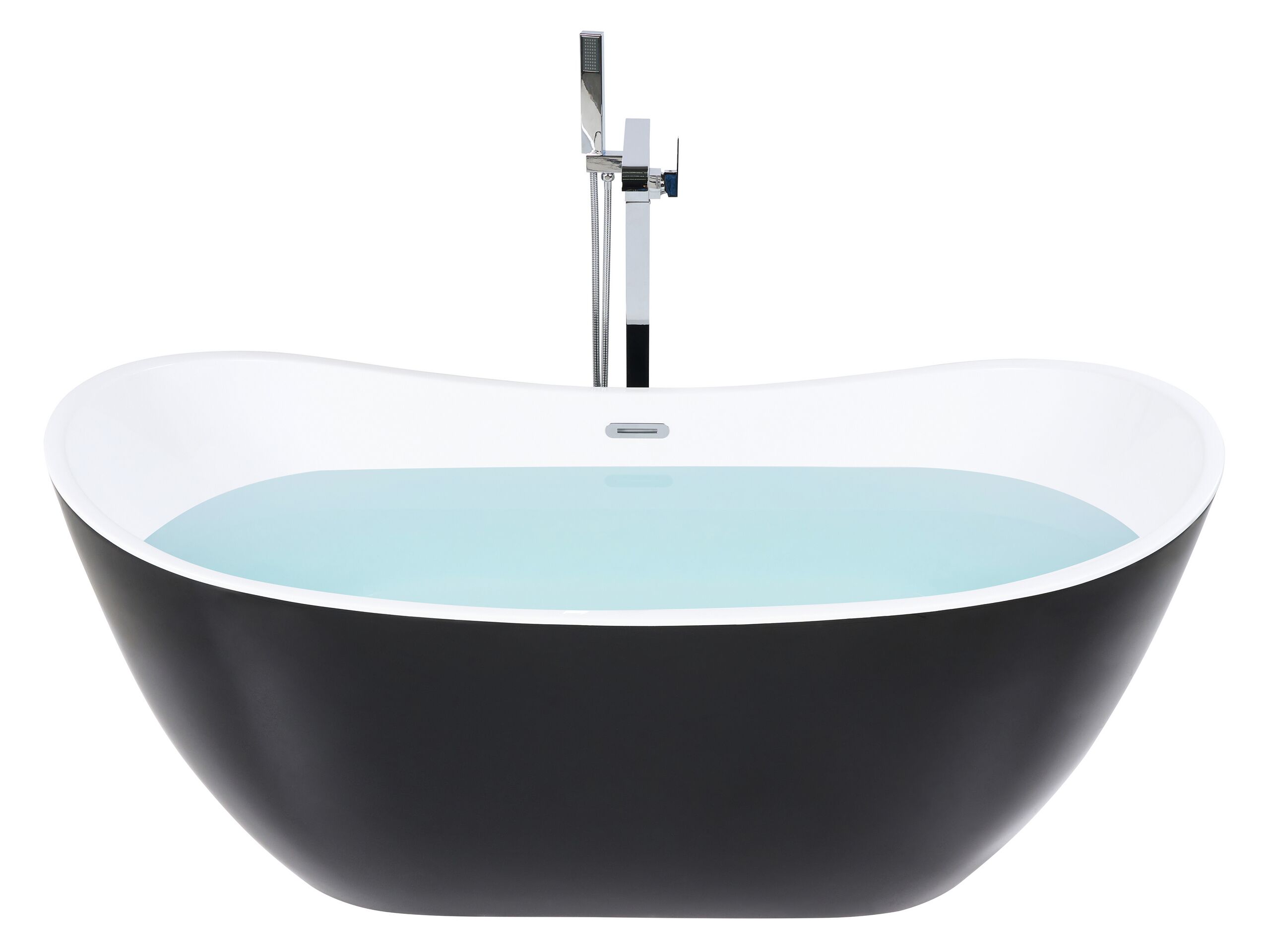 Freestanding Bath 1700 x 770 mm Black ANTIGUA - Gemini Interiors