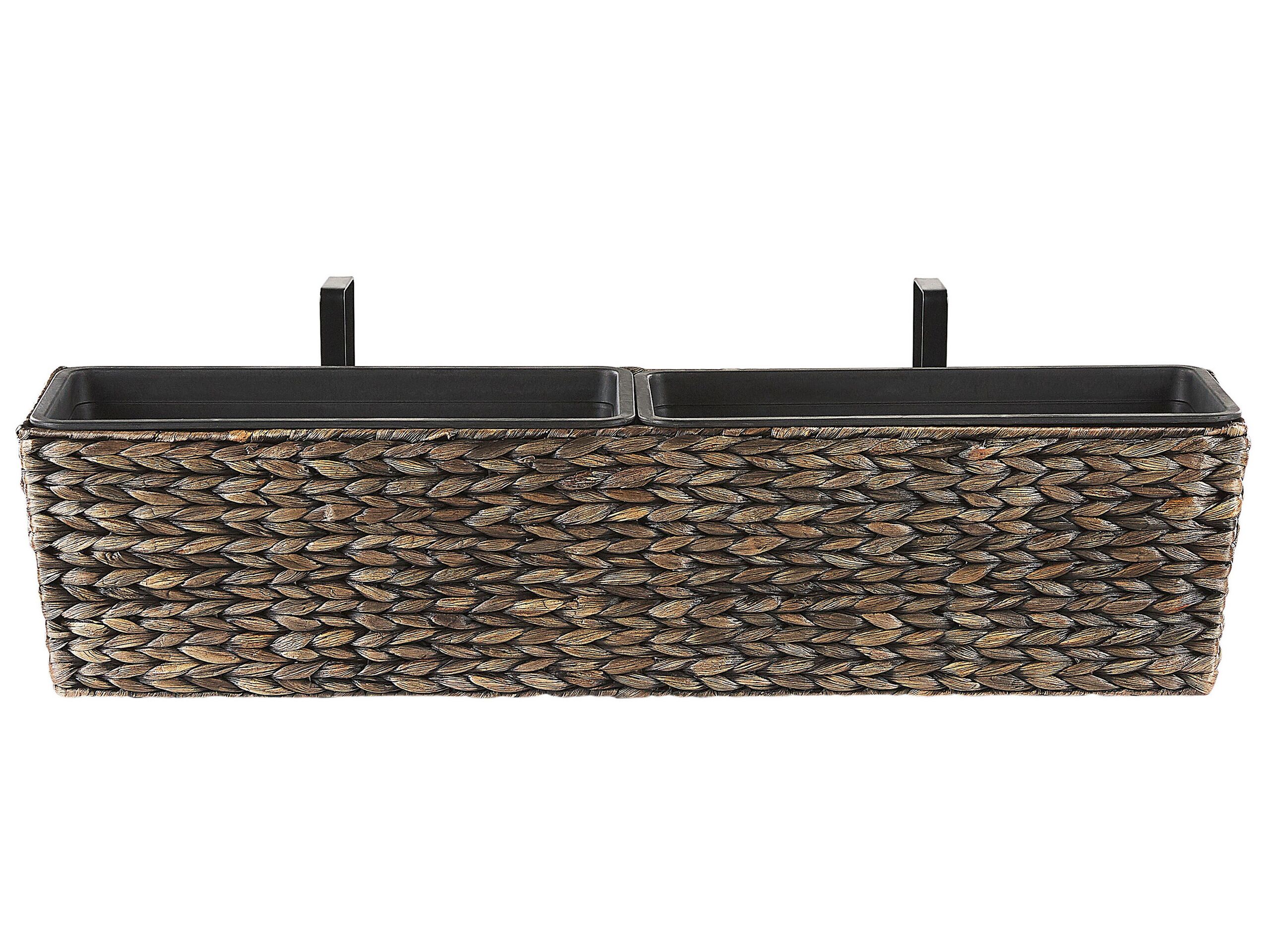 Plant Pot 80 x 20 x 18 cm Brown KAWALA - Gemini Interiors
