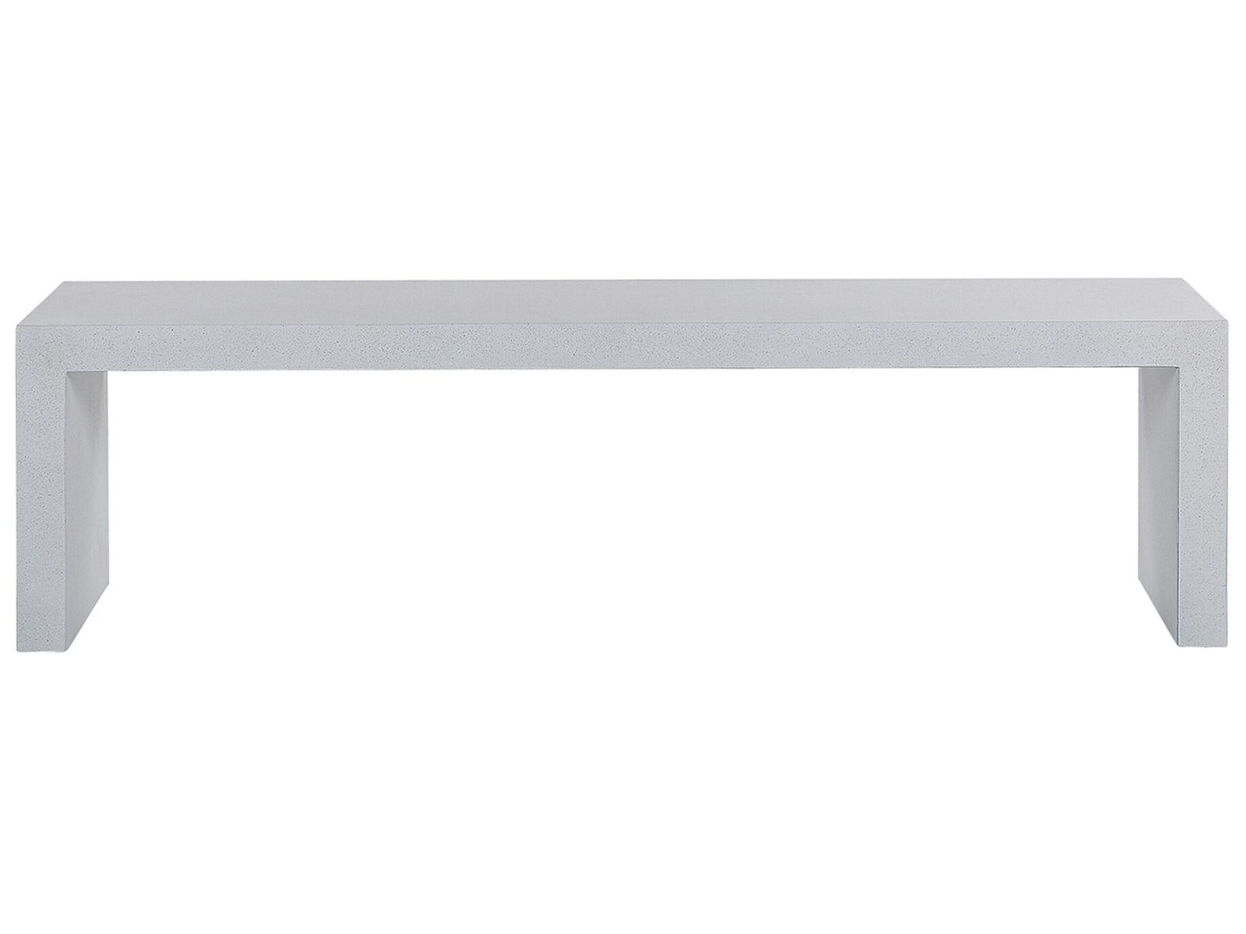 Concrete Outdoor Bench White TARANTO - Gemini Interiors