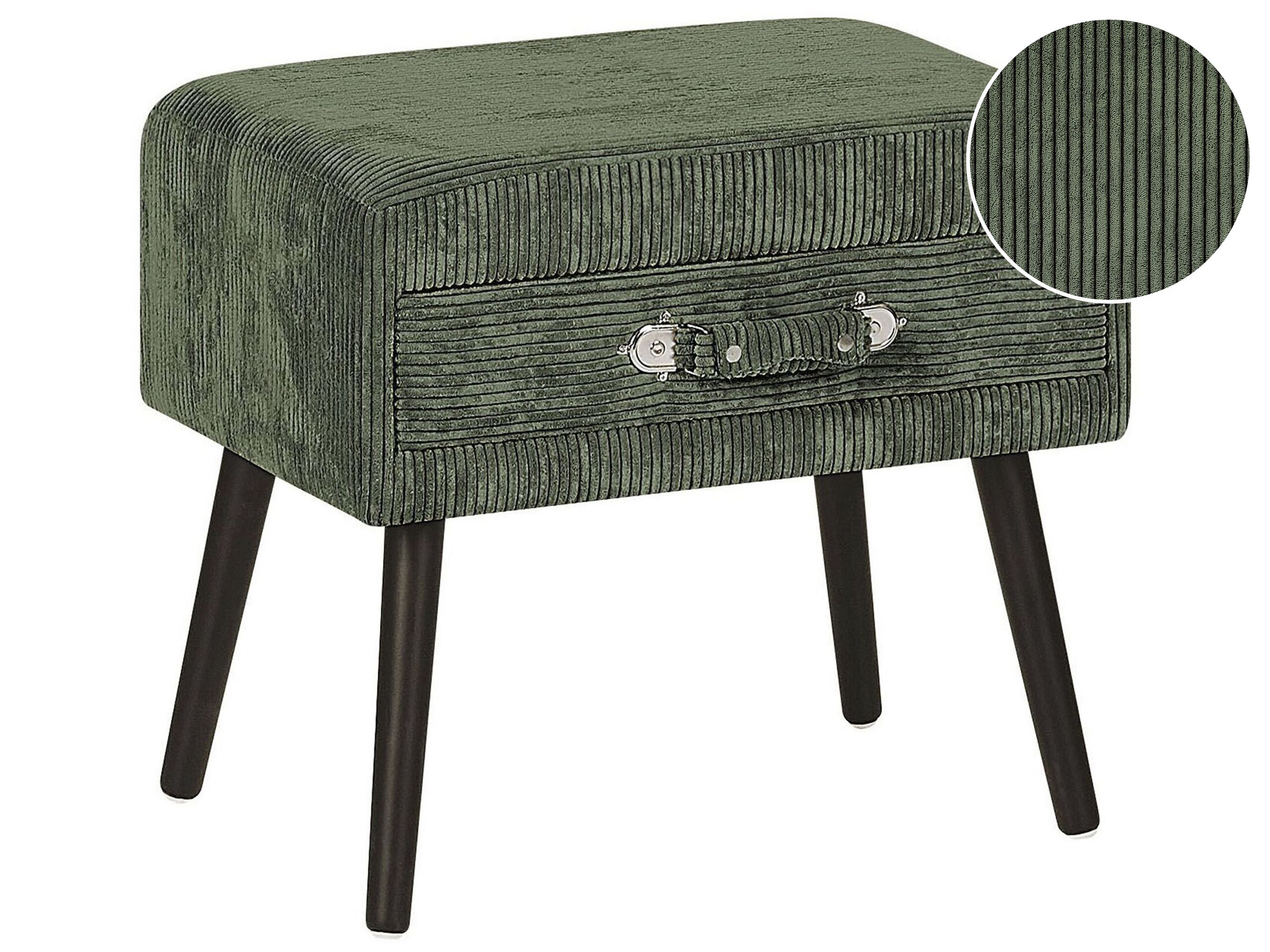 Corduroy Side Table Green EUROSTAR - Gemini Interiors