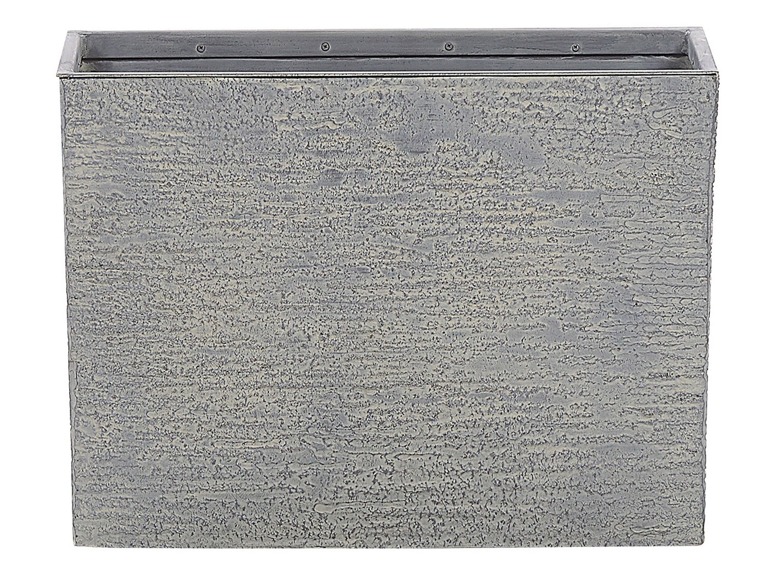 Rectangular Plant Pot 25 x 60 x 45 cm Grey EDESSA - Gemini Interiors